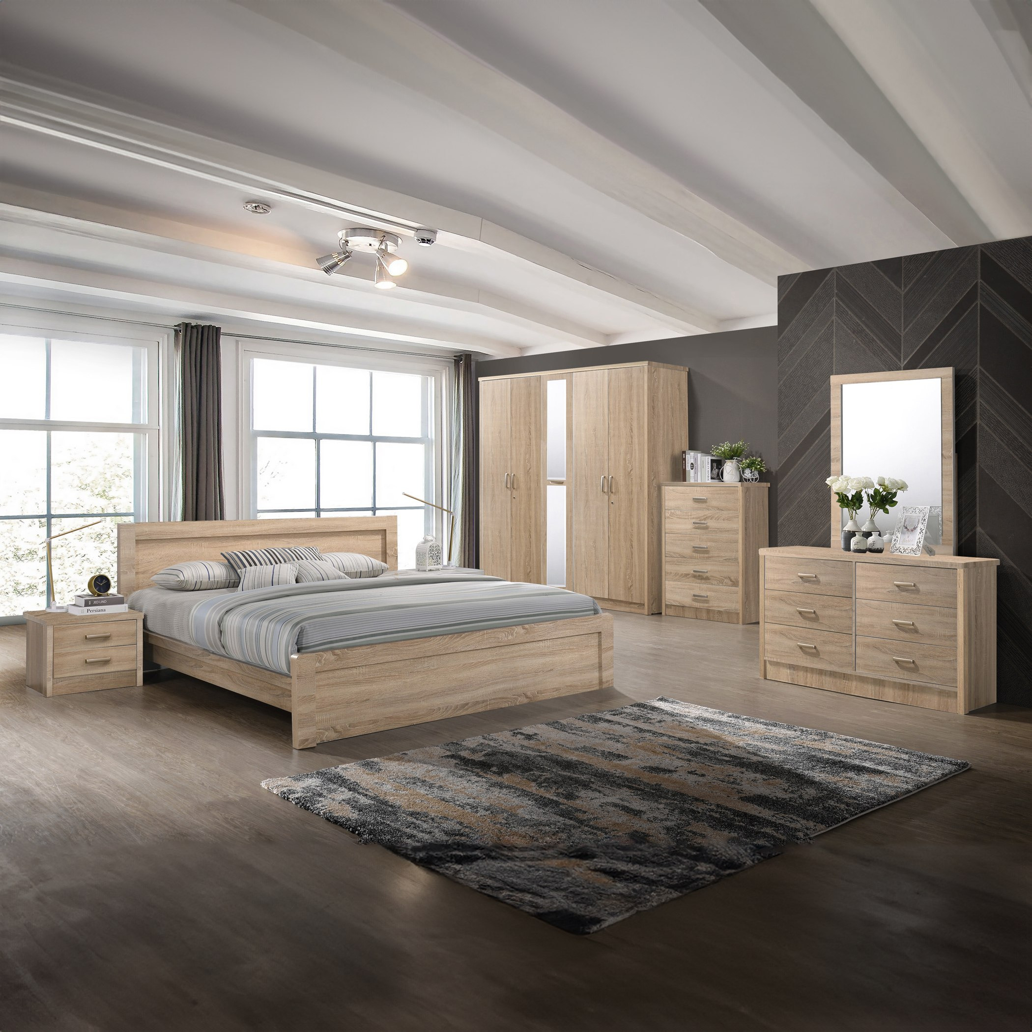 طاولة سرير جانبية 2 درج - كوبر من موڤو-hbxfurniture-bedroom-nightstands-image-4