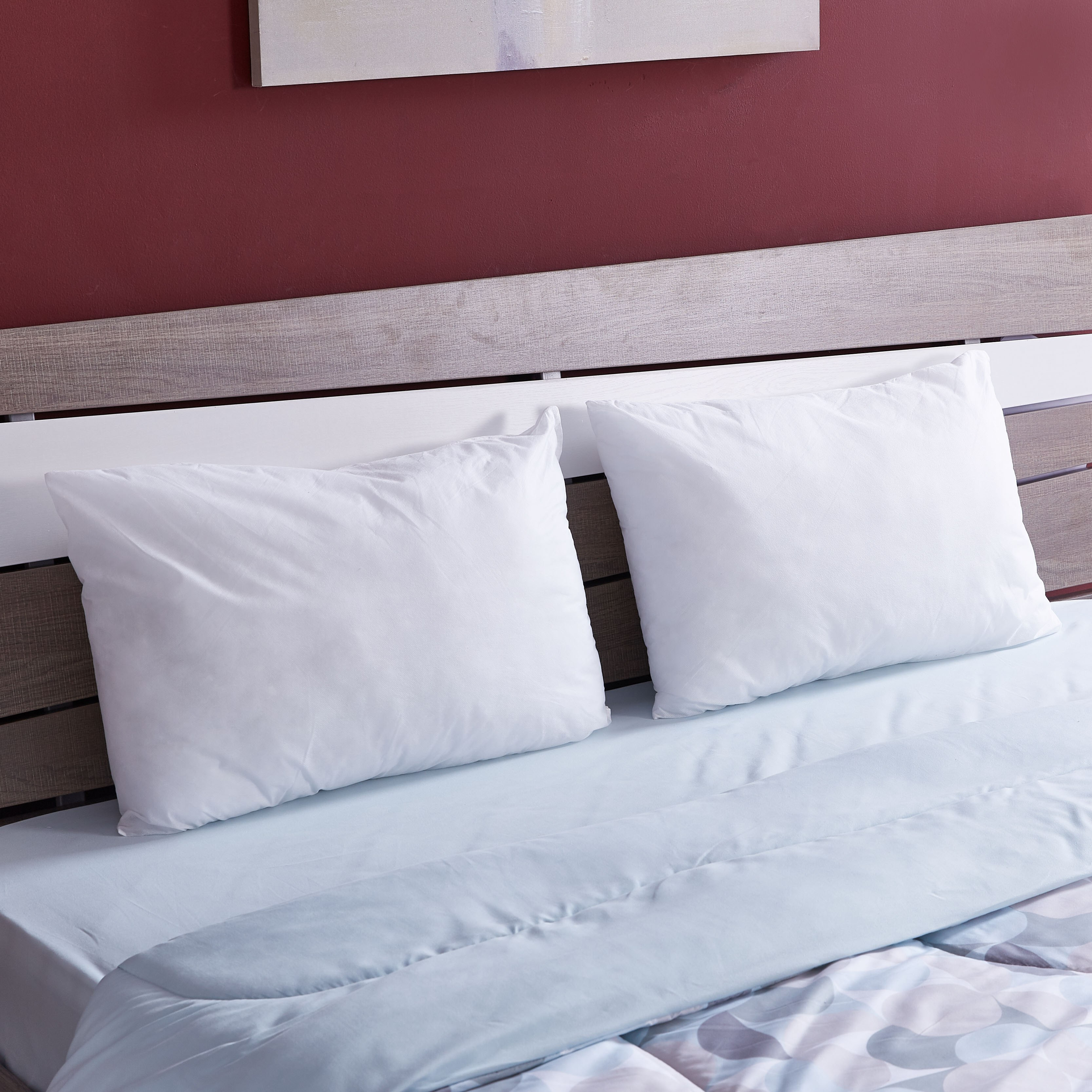 وسادة مستطيلة أساسية سادة - طقم من قطعتين-hbxdecorandfurnishings-bedding-duvetsandpillows-image-1