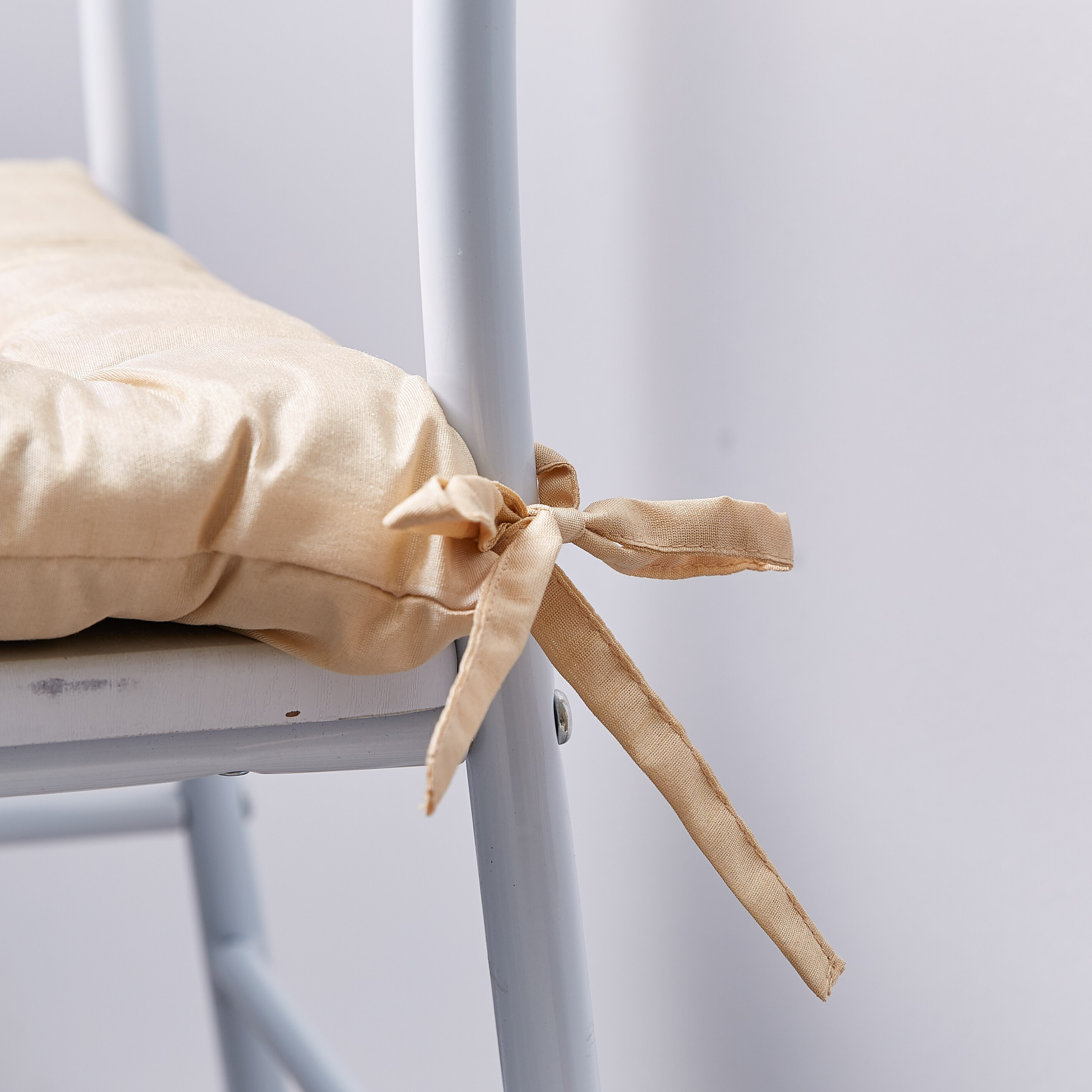 Dupioni Tucked Chair Pad - 40x40 cm-hbxhomeware-hbxdecorandfurnishings-image-2