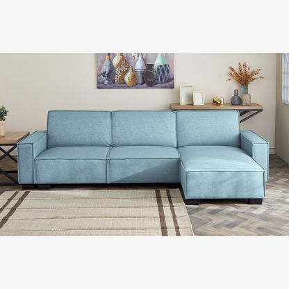 Miller 5-Seater Left Right Facing Fabric Corner Sofa Bed-Corner Sofas-image-1