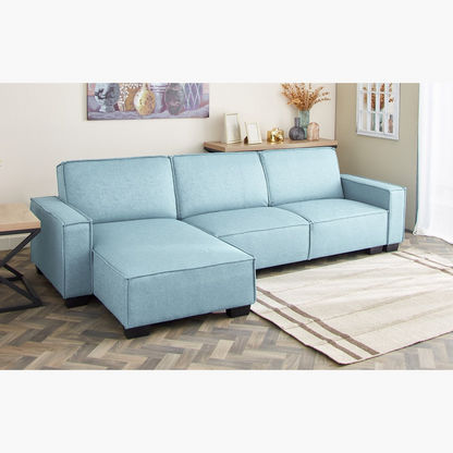 Miller 5-Seater Left Right Facing Fabric Corner Sofa Bed-Corner Sofas-image-2