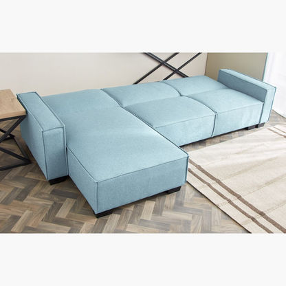 Miller 5-Seater Left Right Facing Fabric Corner Sofa Bed-Corner Sofas-image-5