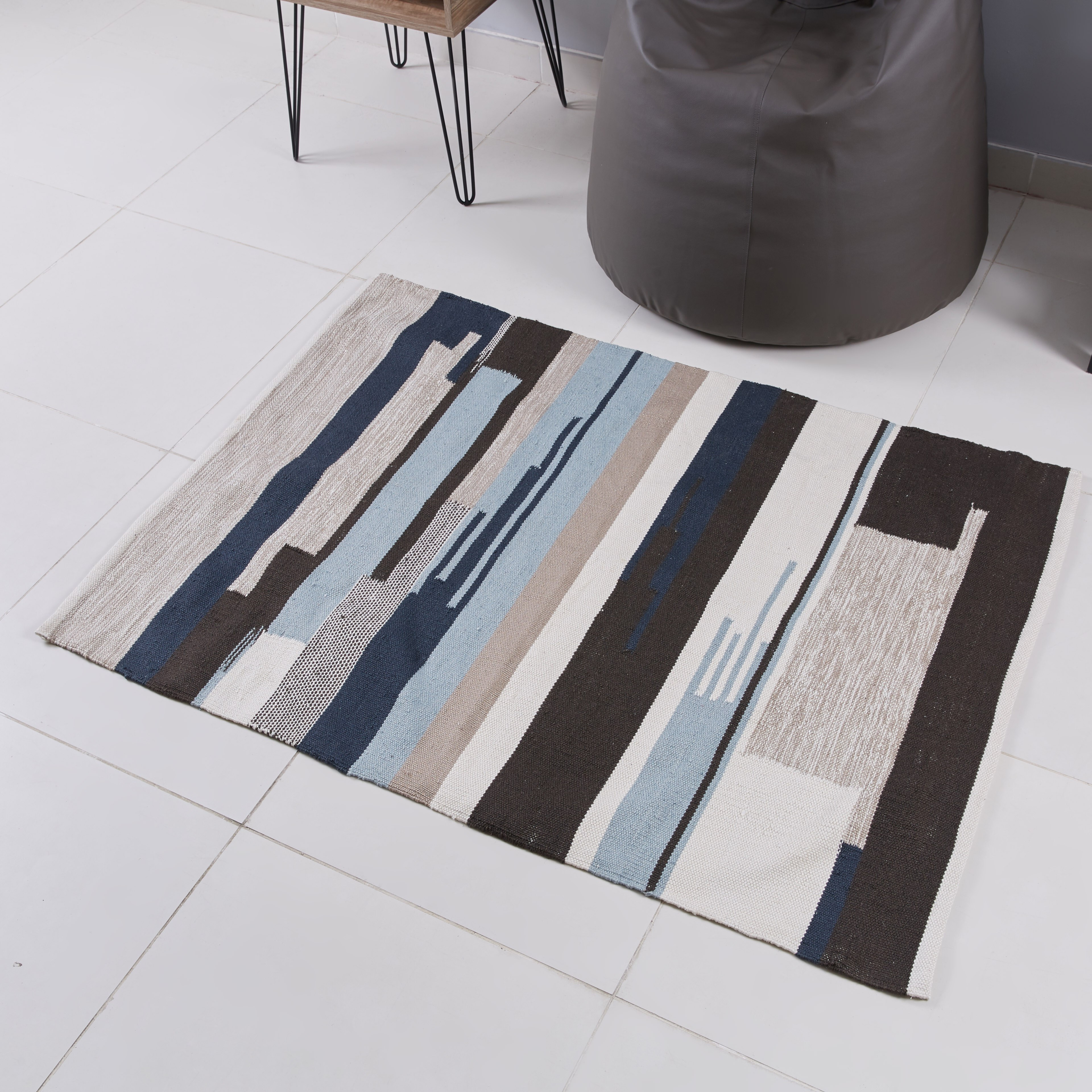سجّادة بطبعات من دافن - 110x160 سم-hbxdecorandfurnishings-floorcoverings-rugs-image-1