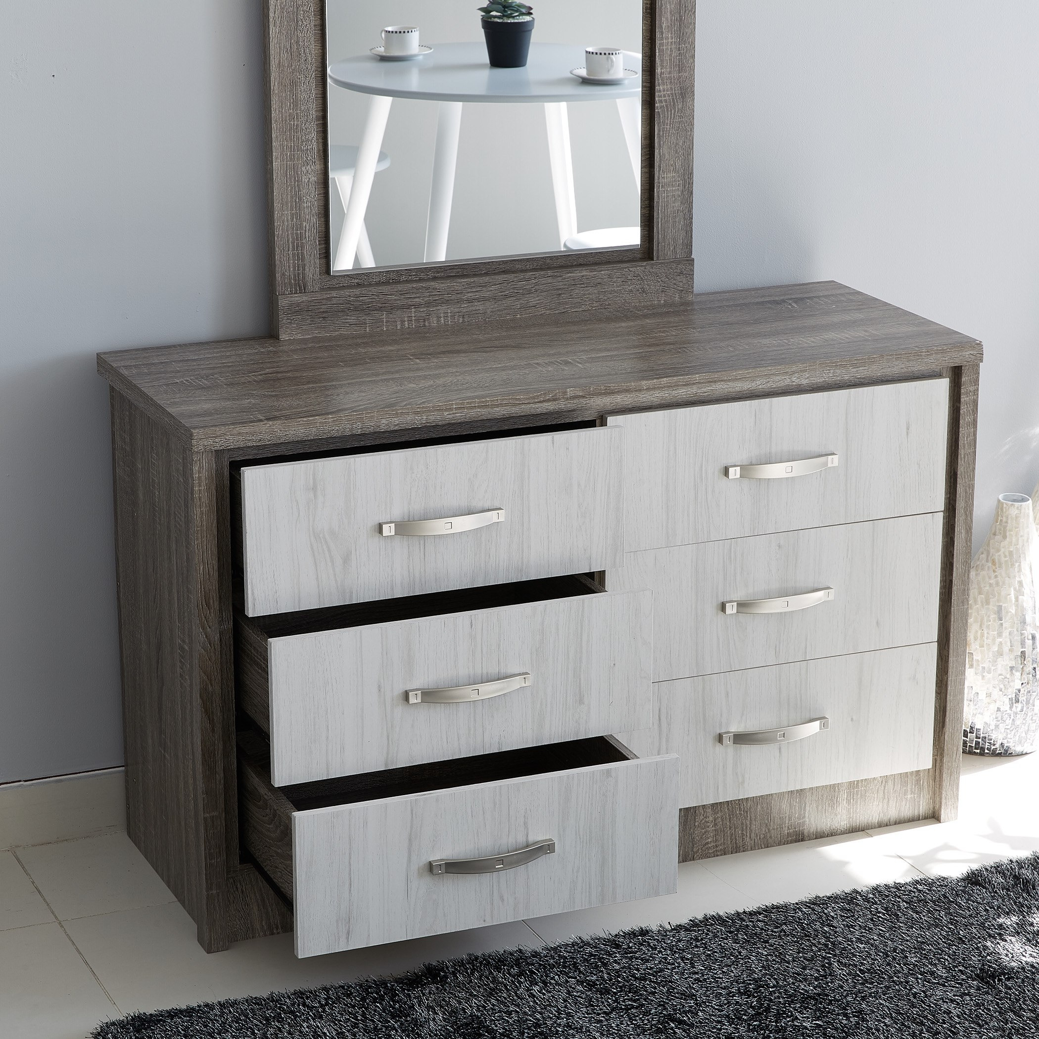 طاولة تزيين كبيرة بـ 6 أدراج بدون مرآة من مارس-hbxfurniture-bedroom-dressersandmirrors-image-3