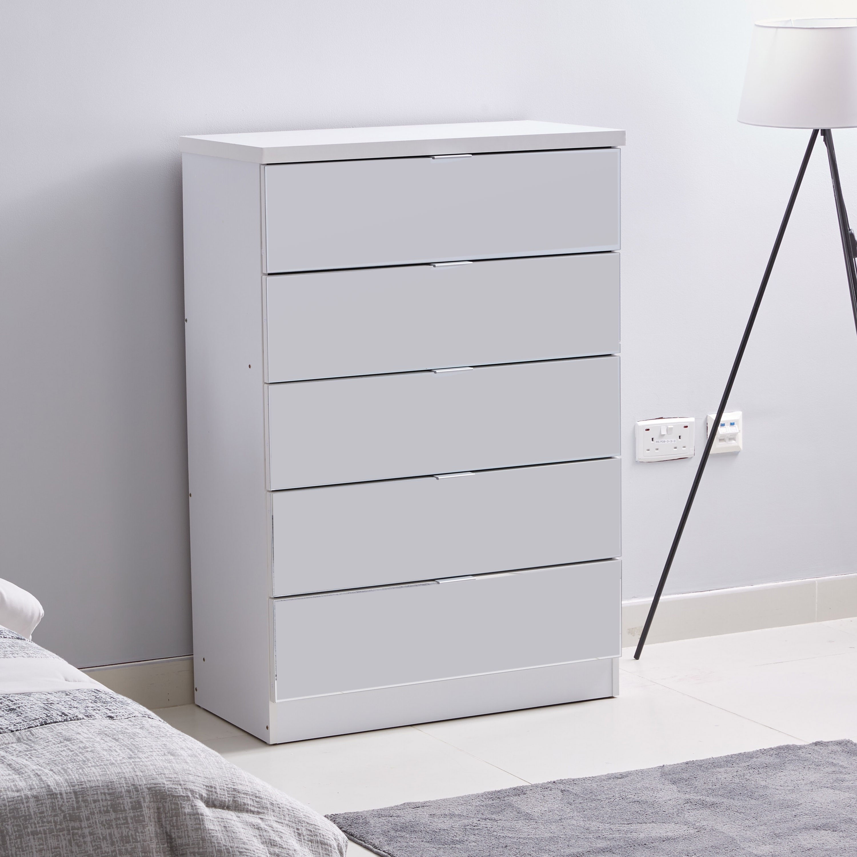 وحدة تخزين بـ 5 أدراج ومرآة من تايلور-hbxfurniture-dressersandchests-chestofdrawers-image-2