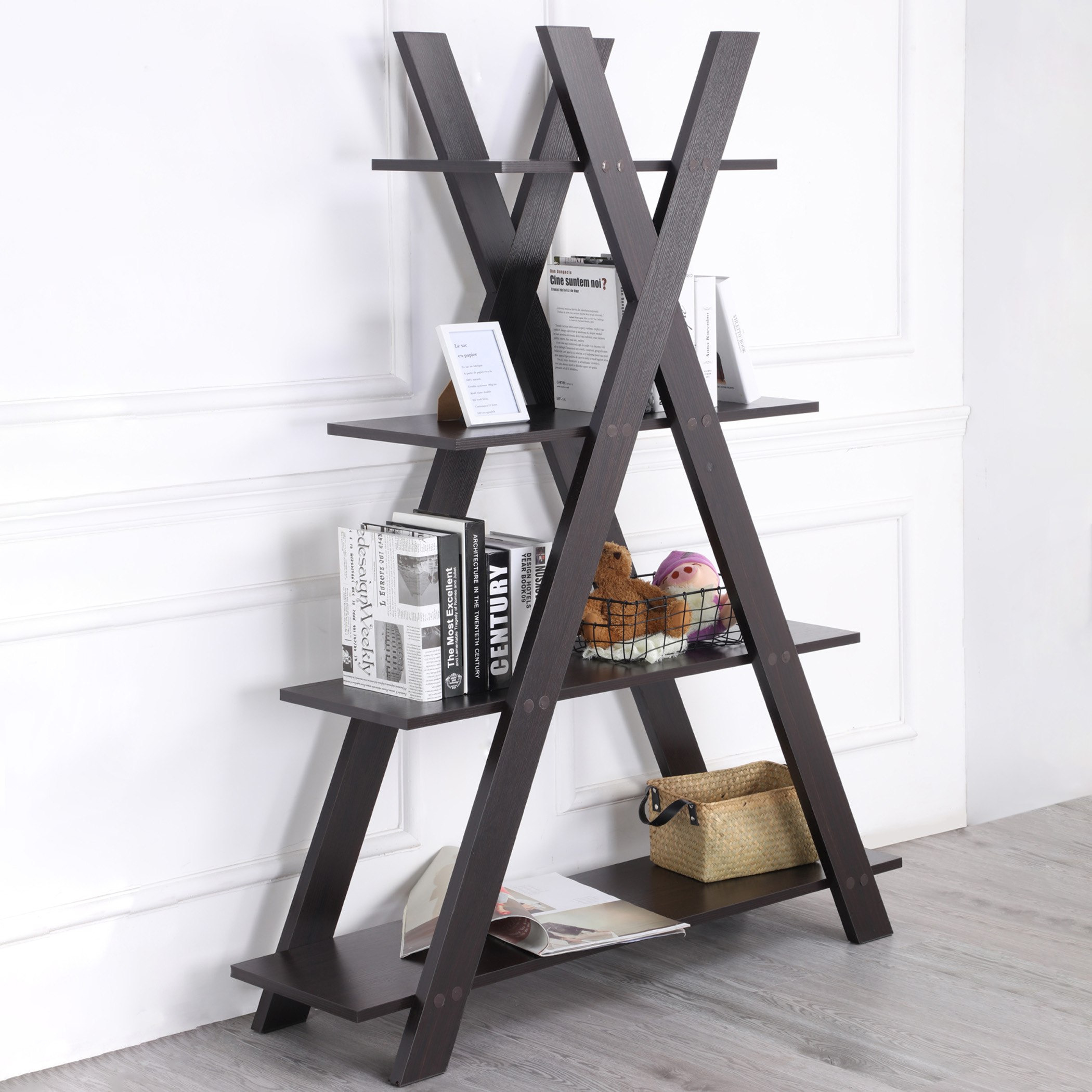 خزانة كتب 4 طبقات من بيتون-hbxfurniture-office-bookcases-image-2