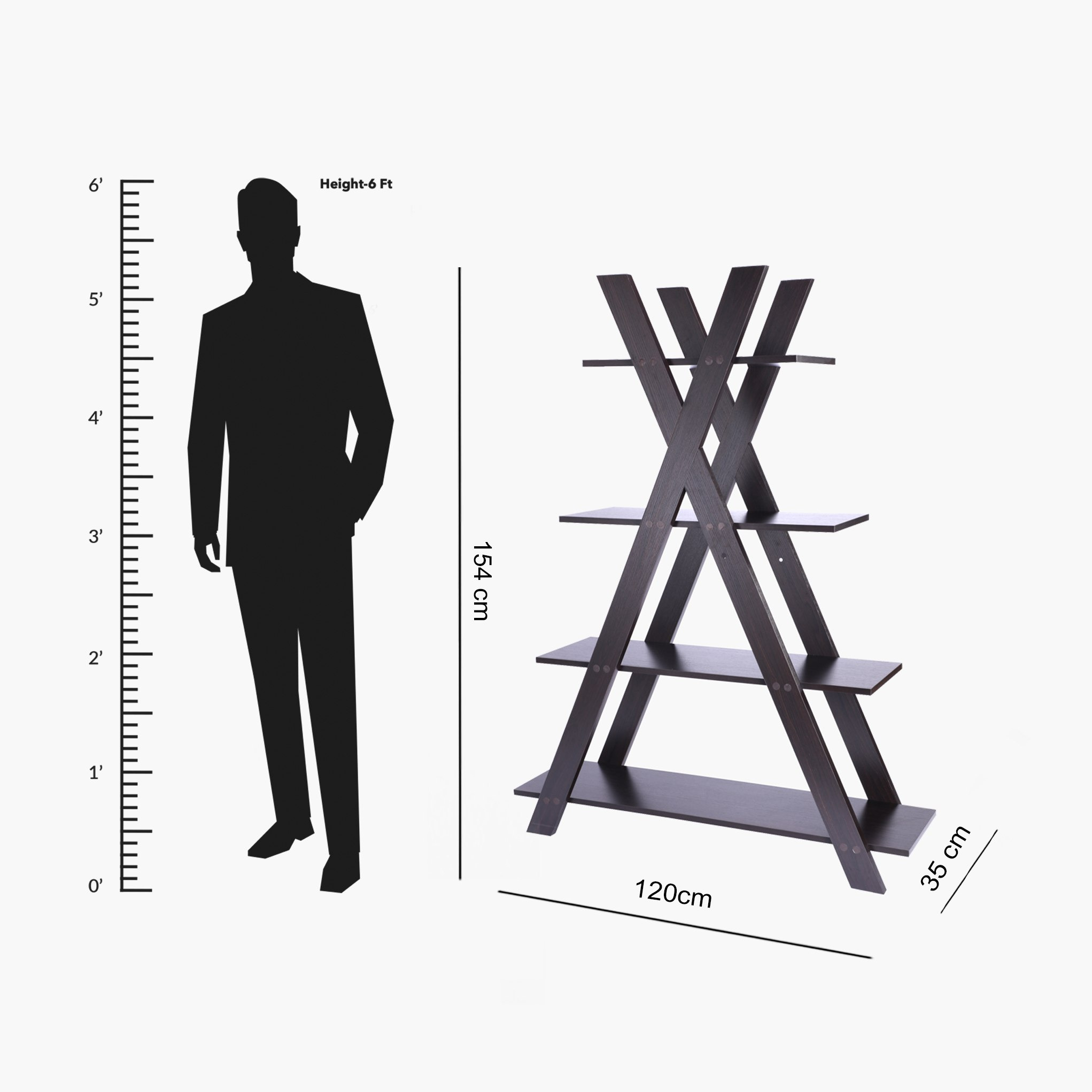 خزانة كتب 4 طبقات من بيتون-hbxfurniture-office-bookcases-image-9