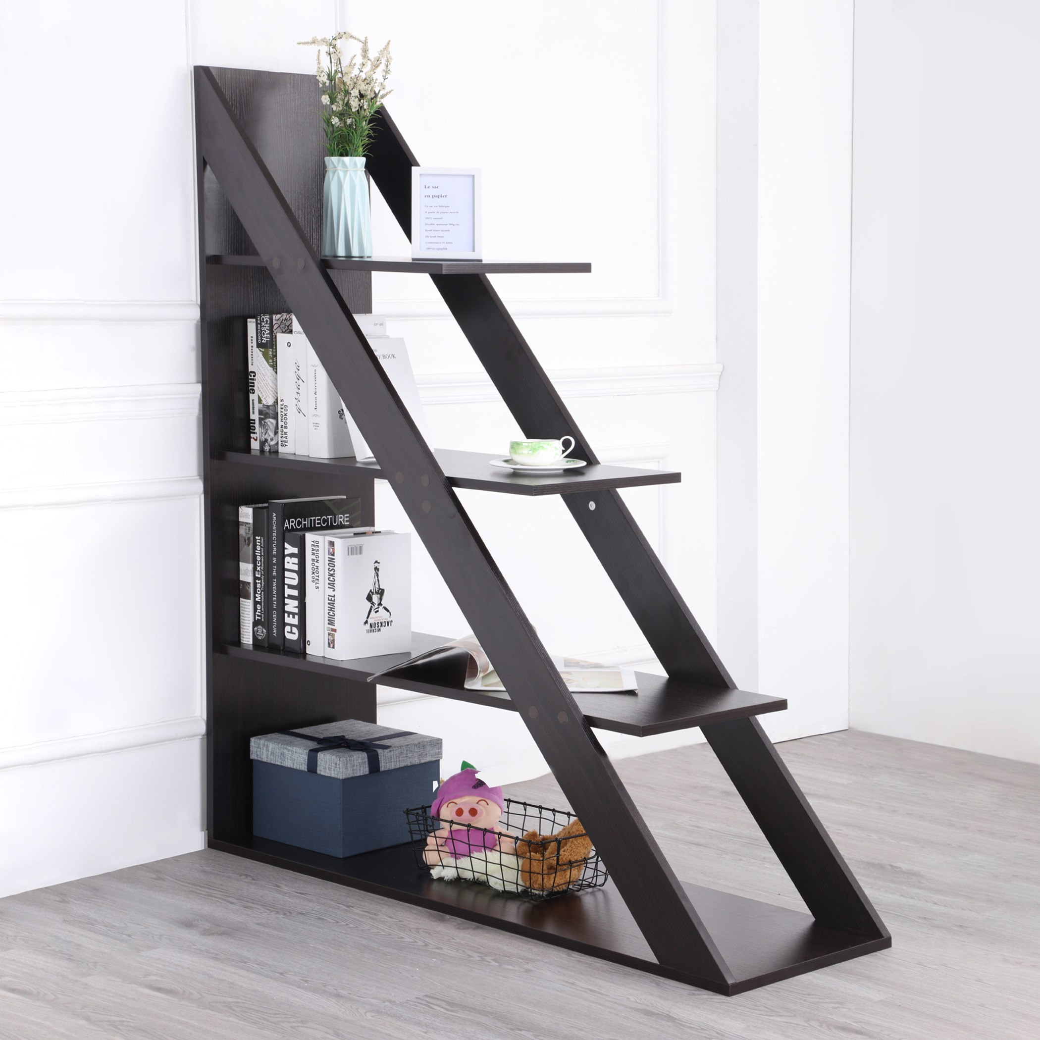 خزانة كتب 3 طبقات من كريستينا-hbxfurniture-office-bookcases-image-1