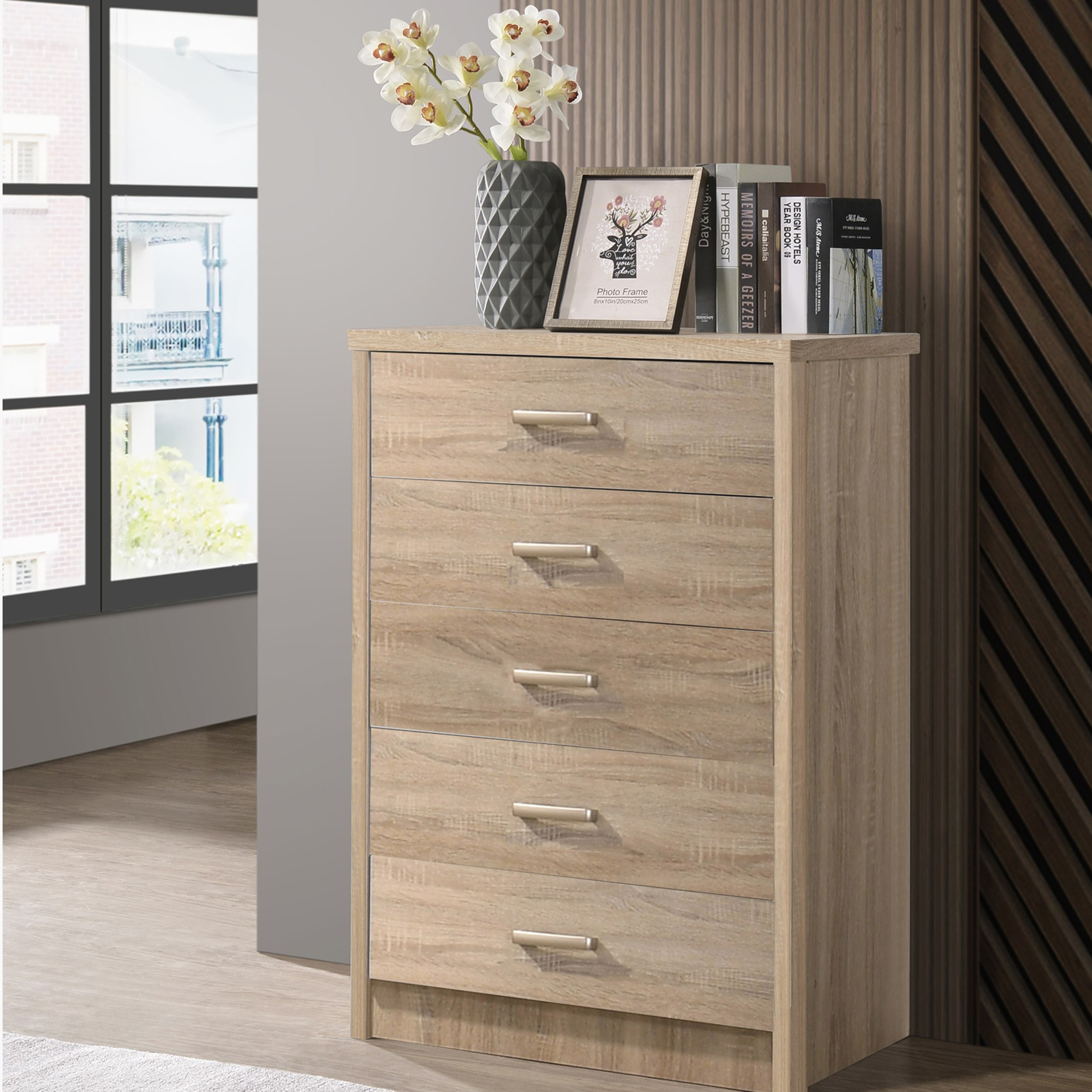 وحدة 5 أدراج - كوبر من موڤو-hbxfurniture-dressersandchests-chestofdrawers-image-1