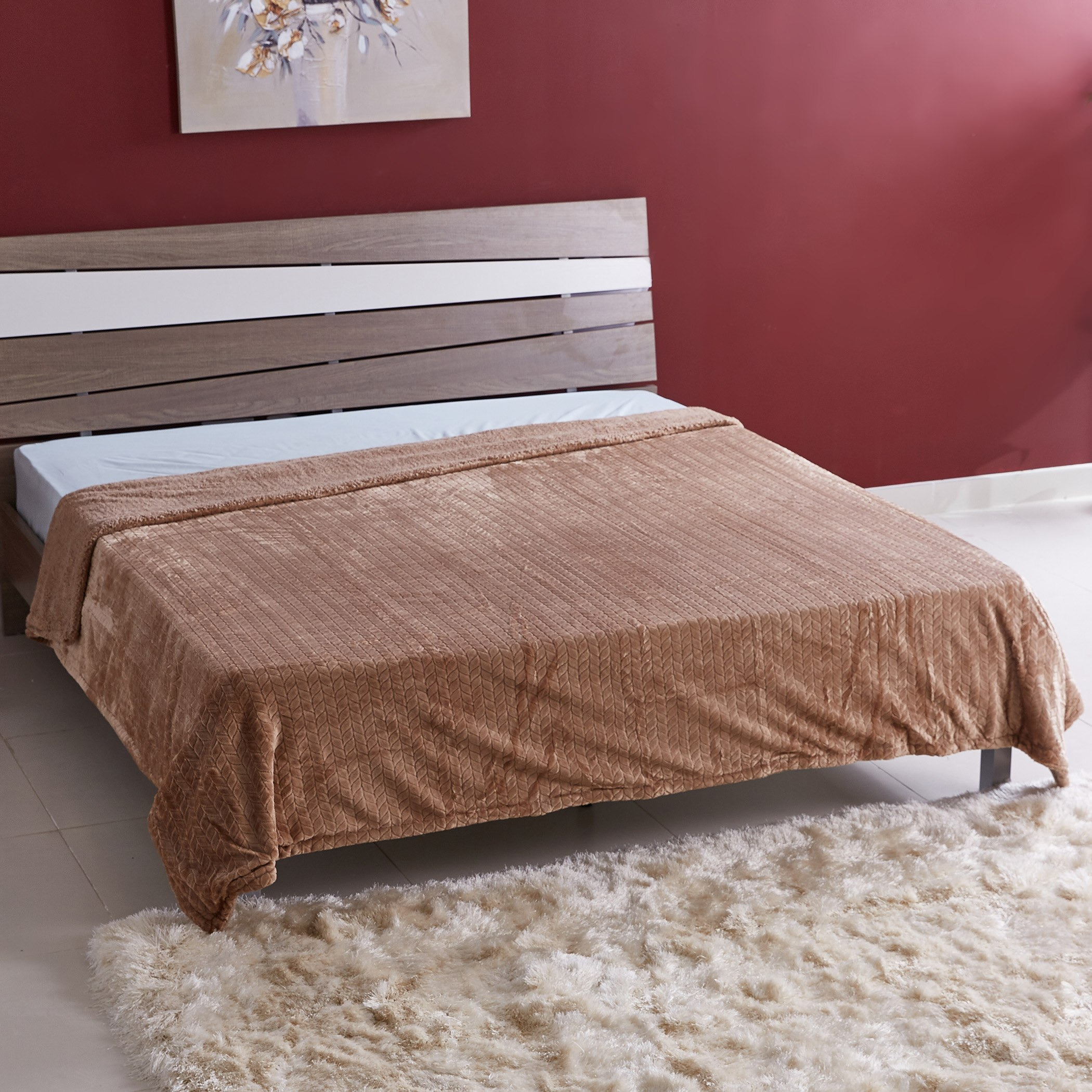 بطانية فلانيل مقاس مزدوج من آرو - 150x220 سم-hbxhomeware-hbxbedroom-image-1