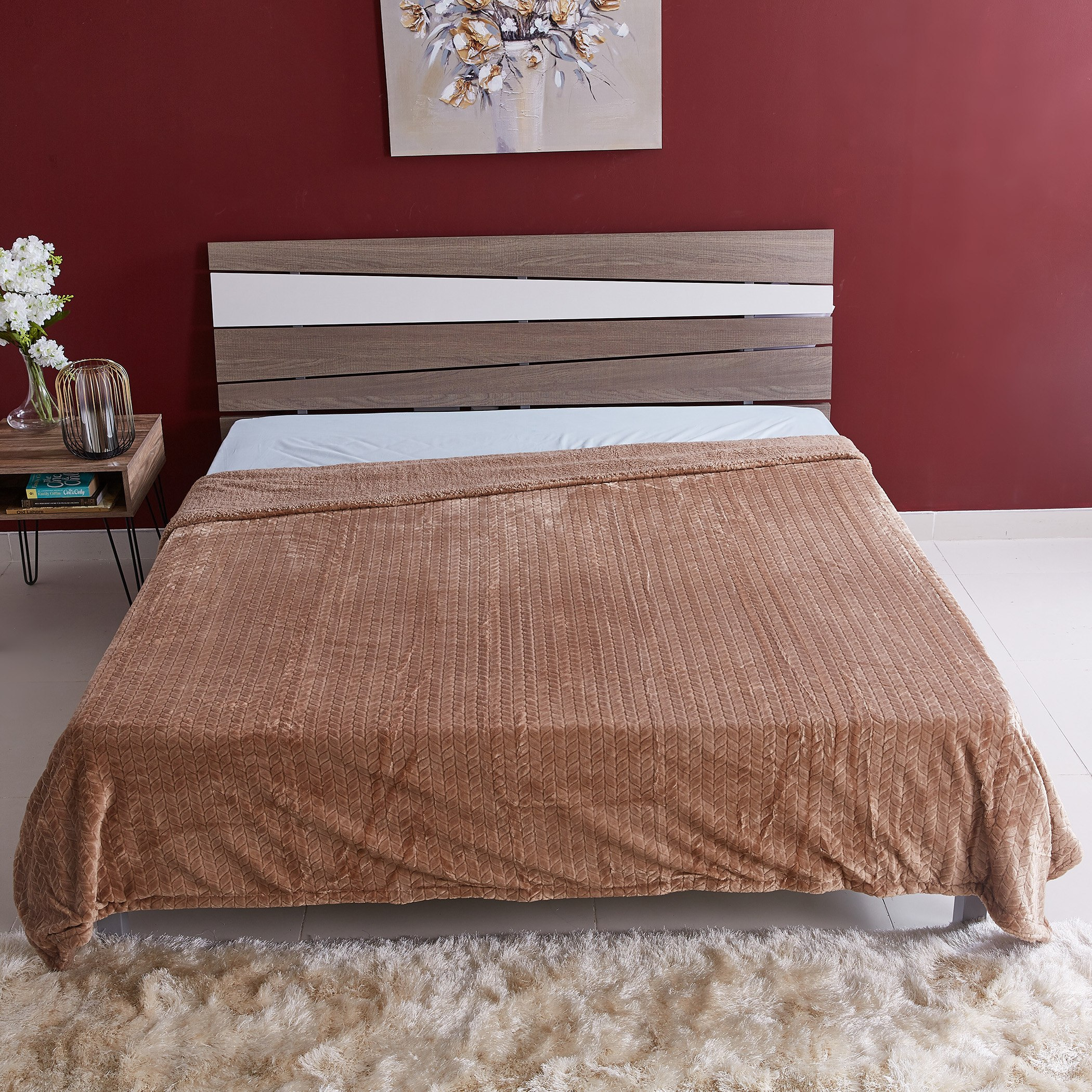بطانية فلانيل مقاس مزدوج من آرو - 150x220 سم-hbxhomeware-hbxbedroom-image-2