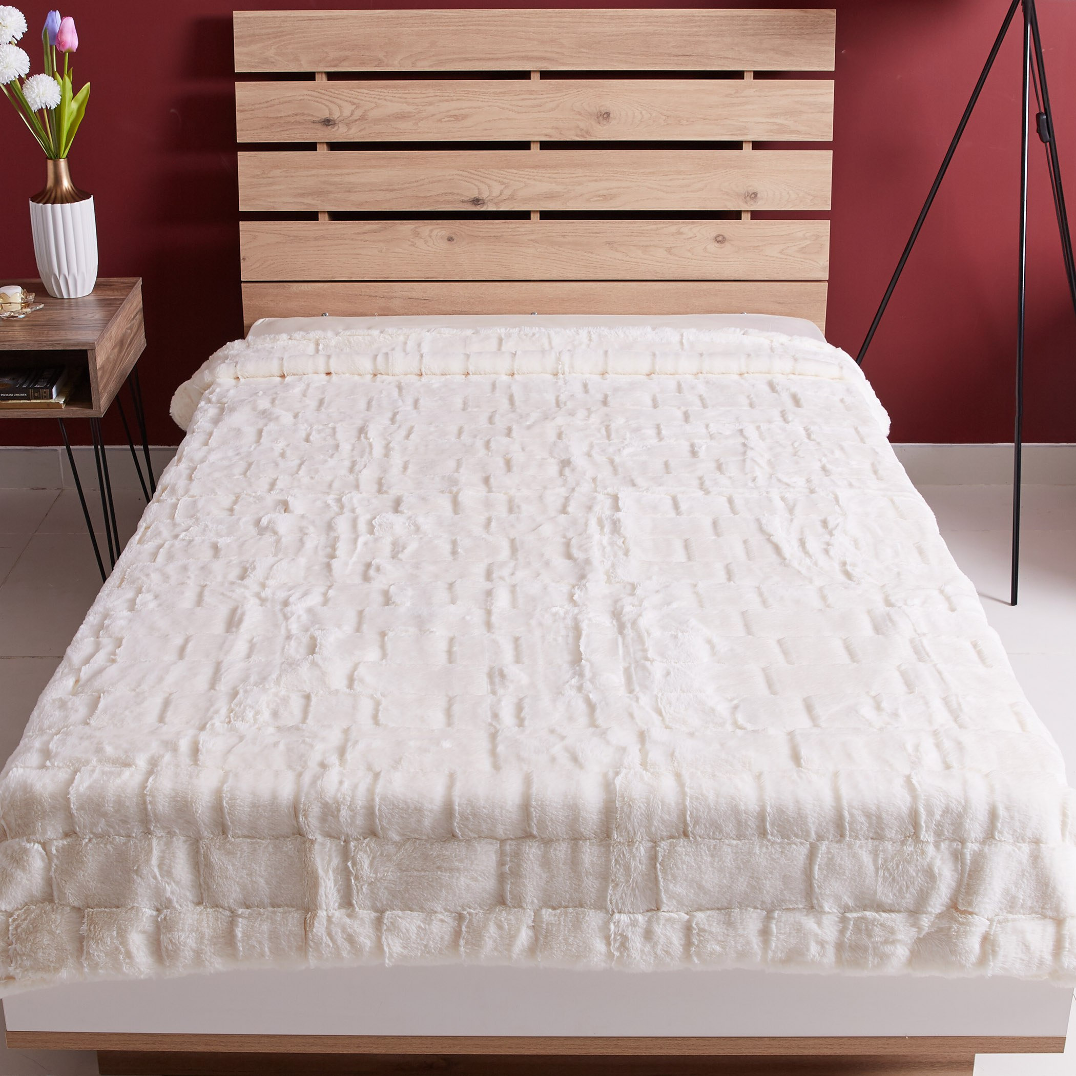 بطانية فرو صناعي مزدوجة جاكار- 150x220 سم-hbxhomeware-hbxbedroom-image-3