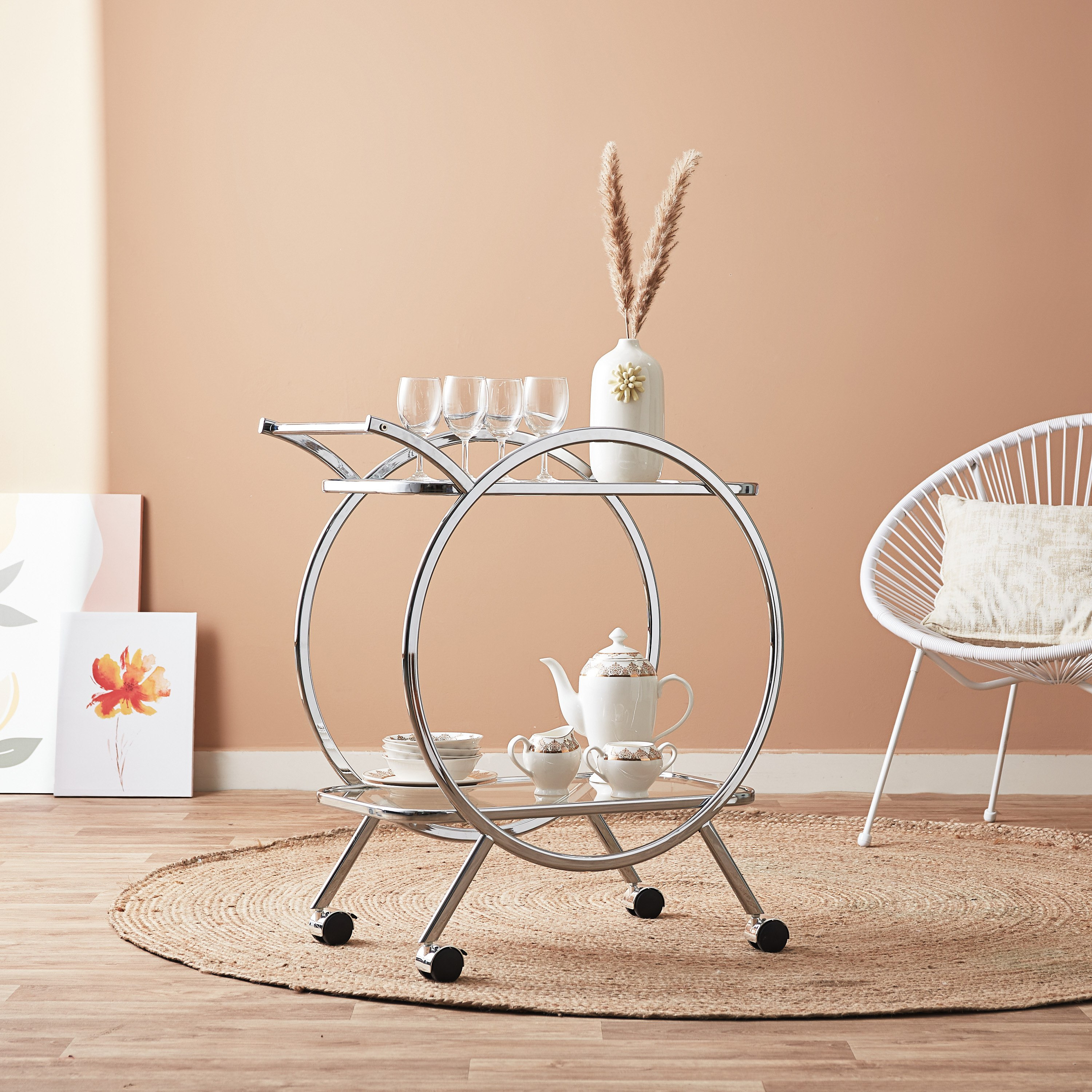 عربة ضيافة كبيرة بطابقين من رينجا-hbxlivingroom-tablesandstands-servingtrolleys-image-5
