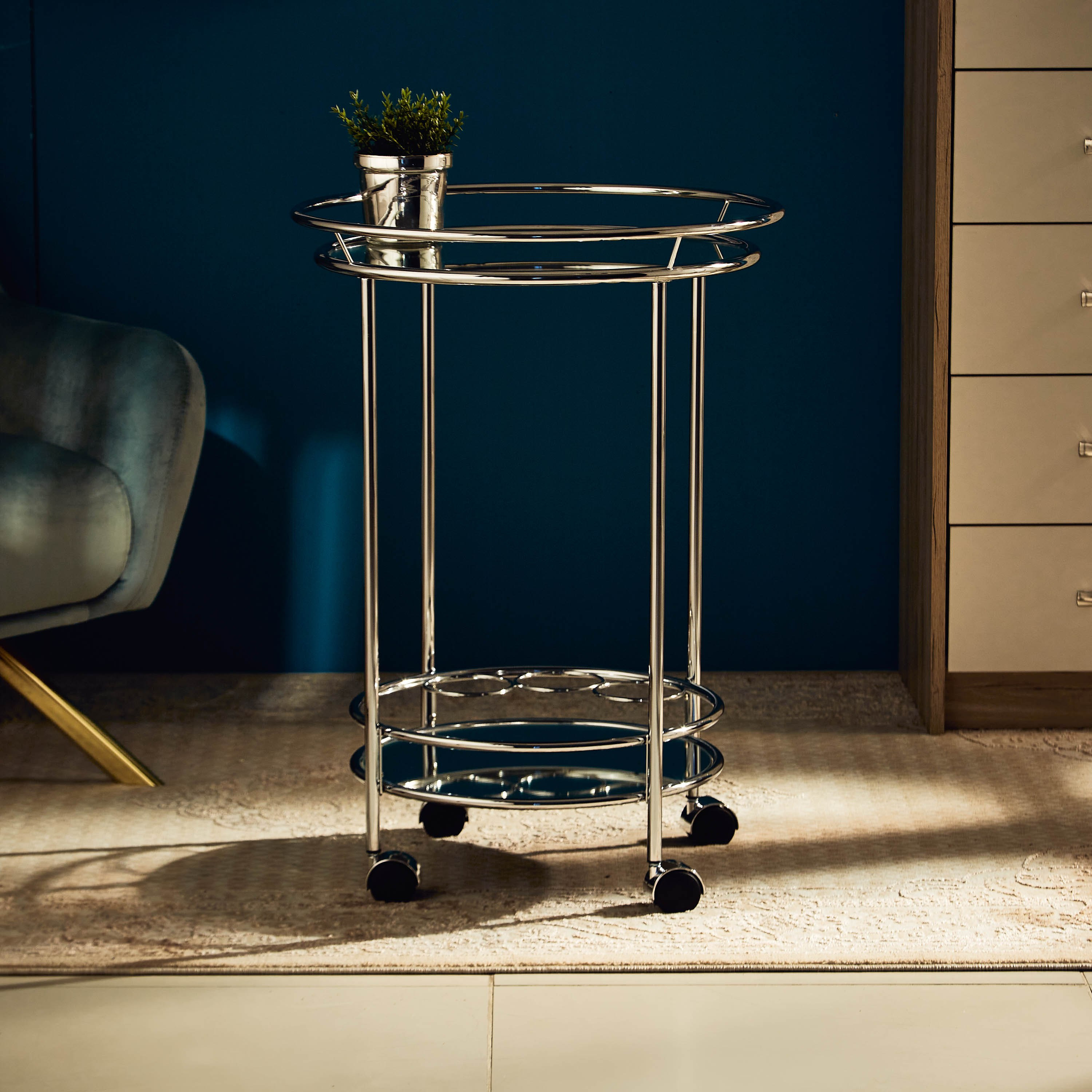 Coasty Round Serving Trolley-hbxlivingroom-tablesandstands-servingtrolleys-image-1