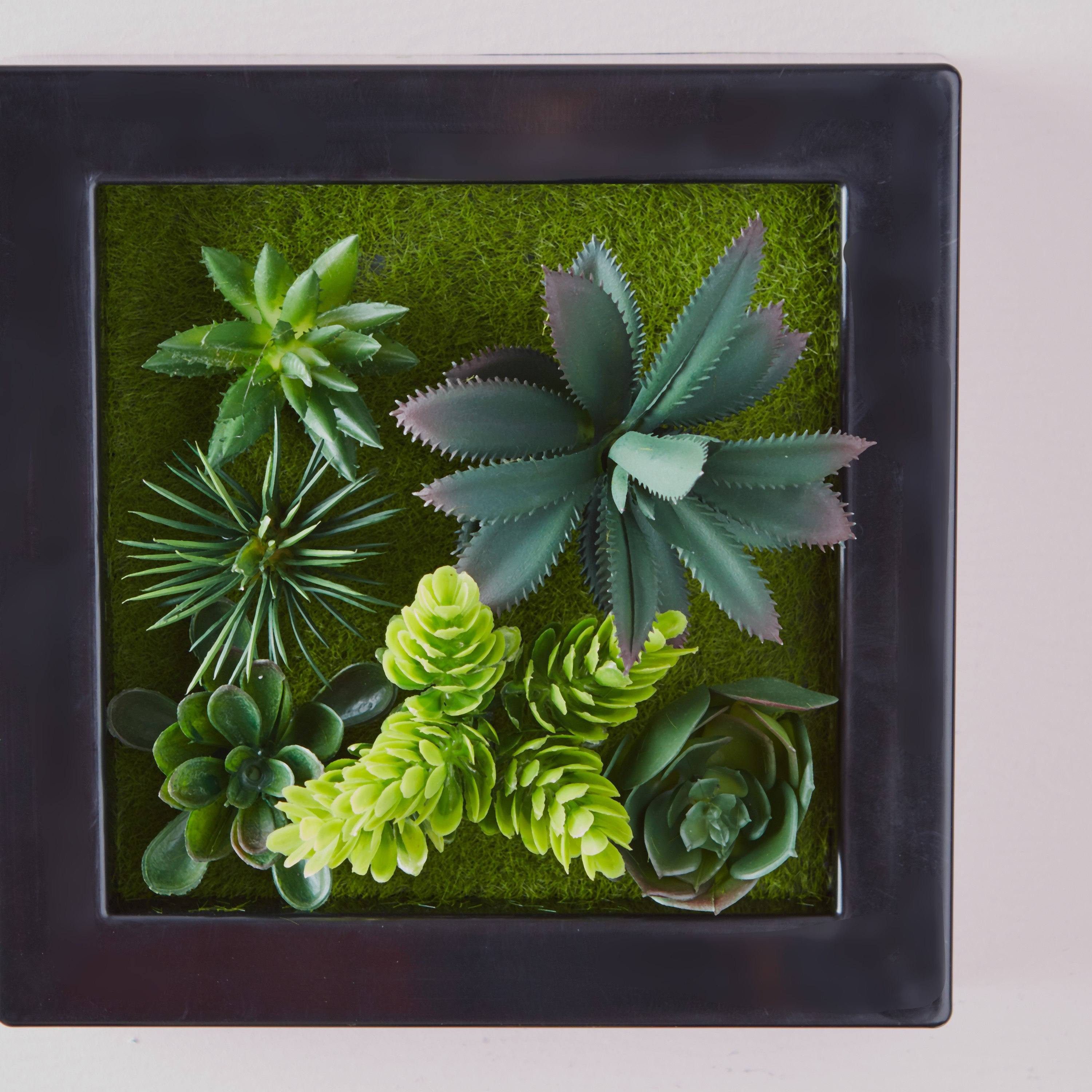 إطار ديكور حائط بنبتة اصطناعيّة خضراء-hbxdecorandfurnishings-homeaccessories-artificialflowersandplants-image-3