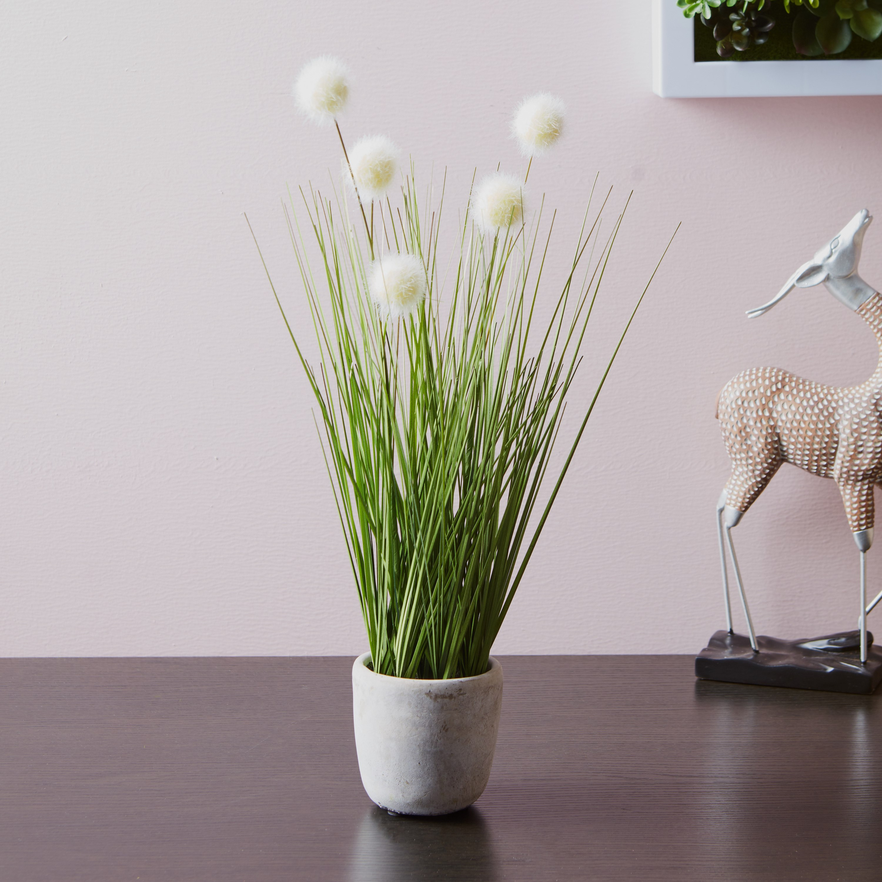 عشب ديكور متوهج مع مزهرية - 46 سم-hbxbedroom-decorandaccessories-vases-image-1
