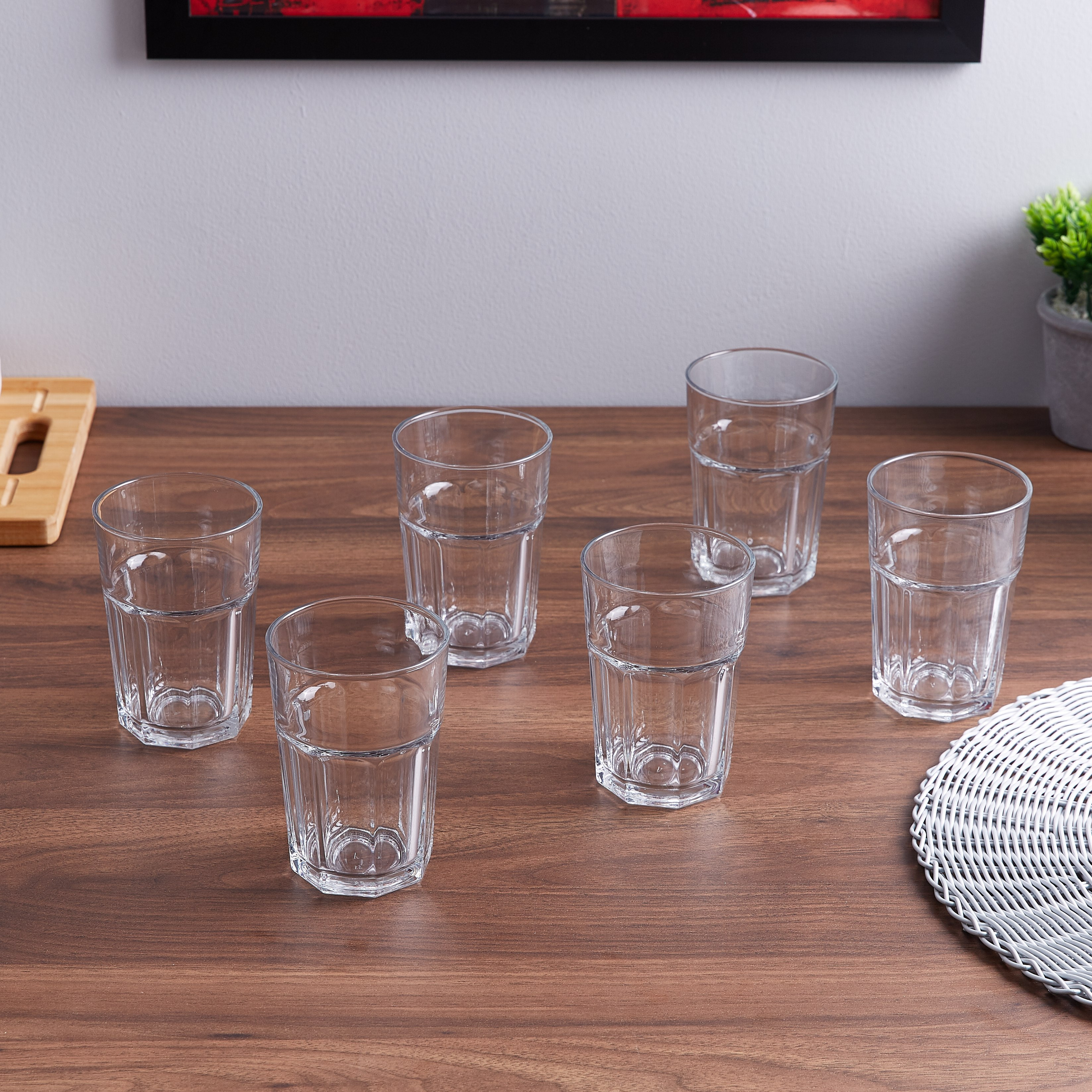 طقم أكواب زجاجية  طويلة 6 قطع من أريزونا - 365 مل-hbxhomeware-hbxkitchen-image-1
