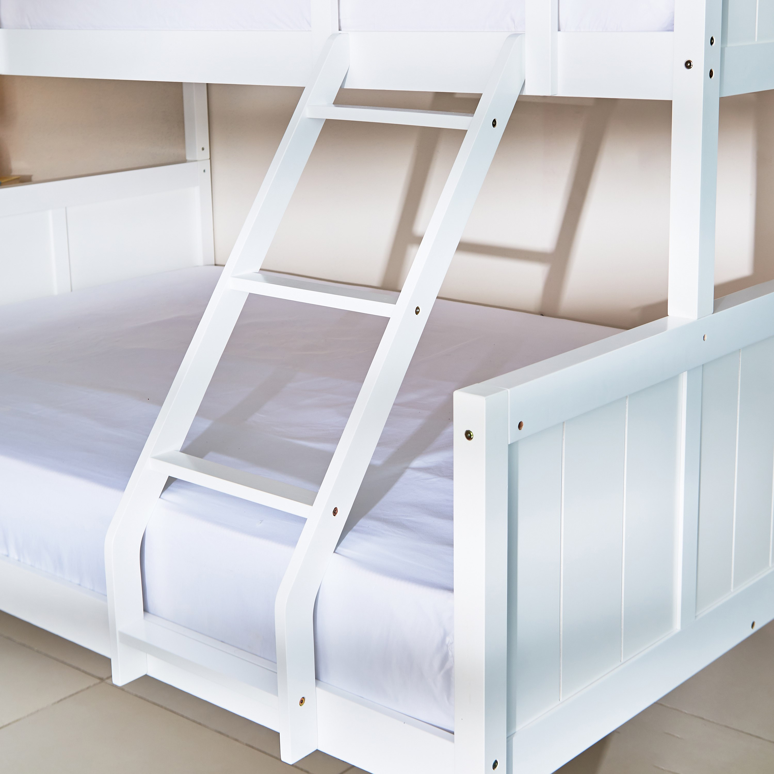 سرير طابقين مزدوج فردي + كوين من هامبتون أوسلو - 90x200 + 140x200 سم-hbxkidsandyouth-bedsandbedsets-bunkbeds-single-image-4