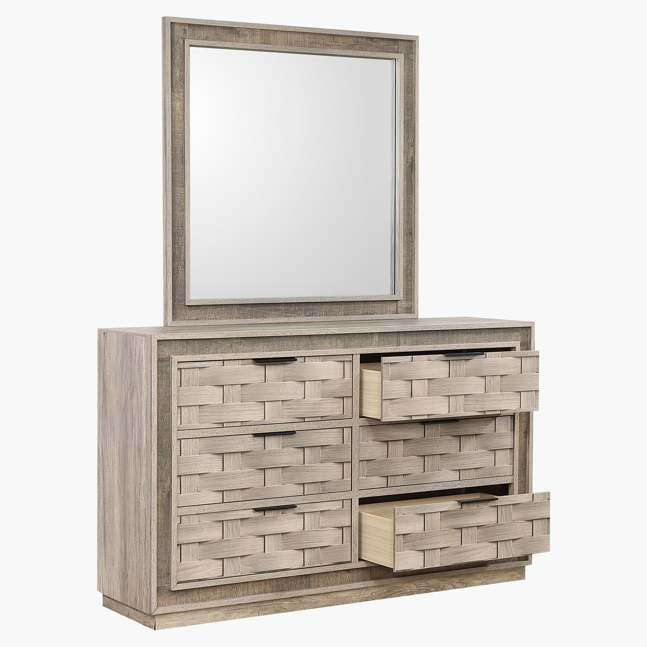 طقم غرفة نوم كينج 5 قطع من بامبو - 180x200 سم-hbxbedroom-bedsandbedsets-bedroomsets-king-image-6