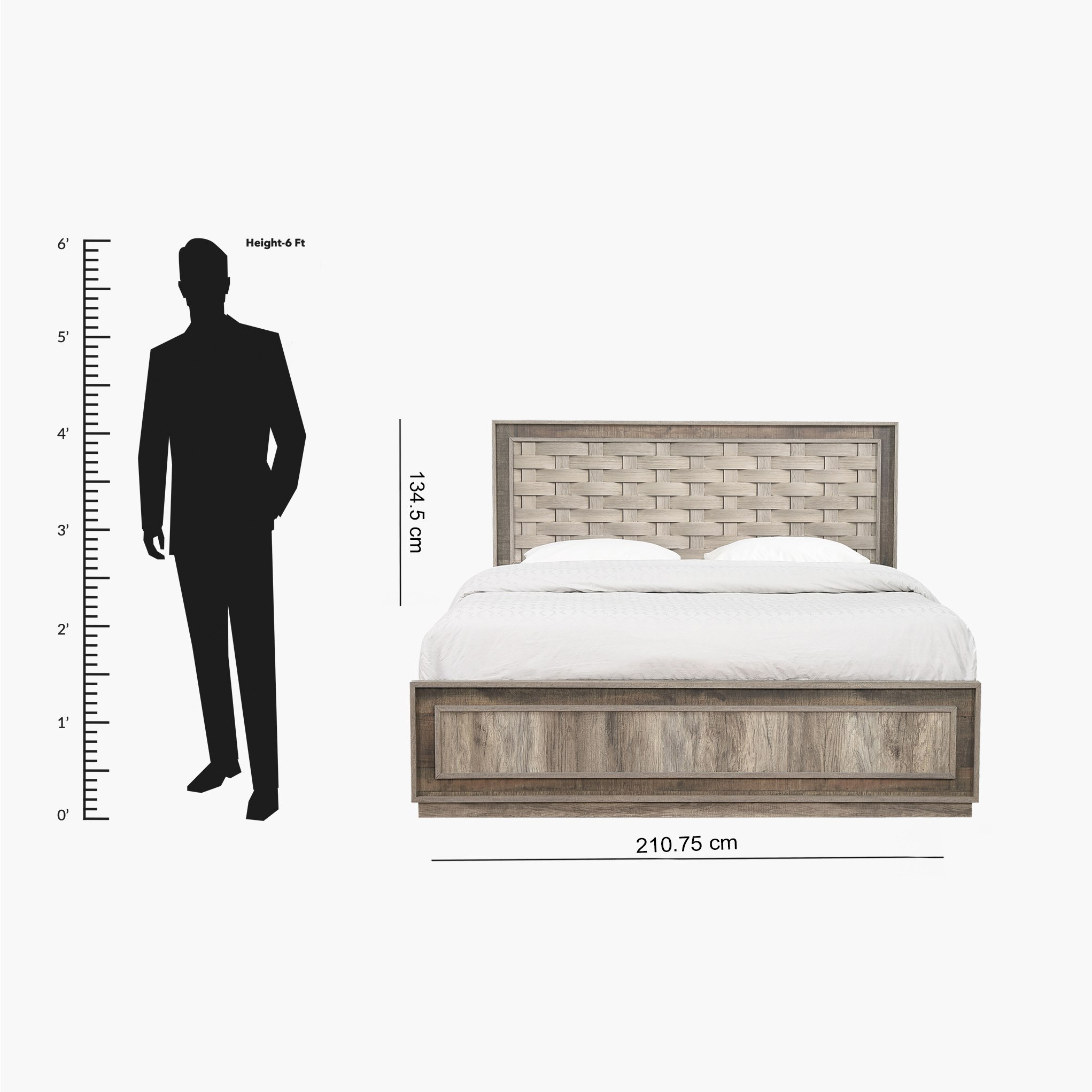 طقم غرفة نوم كينج 5 قطع من بامبو - 180x200 سم-hbxbedroom-bedsandbedsets-bedroomsets-king-image-9