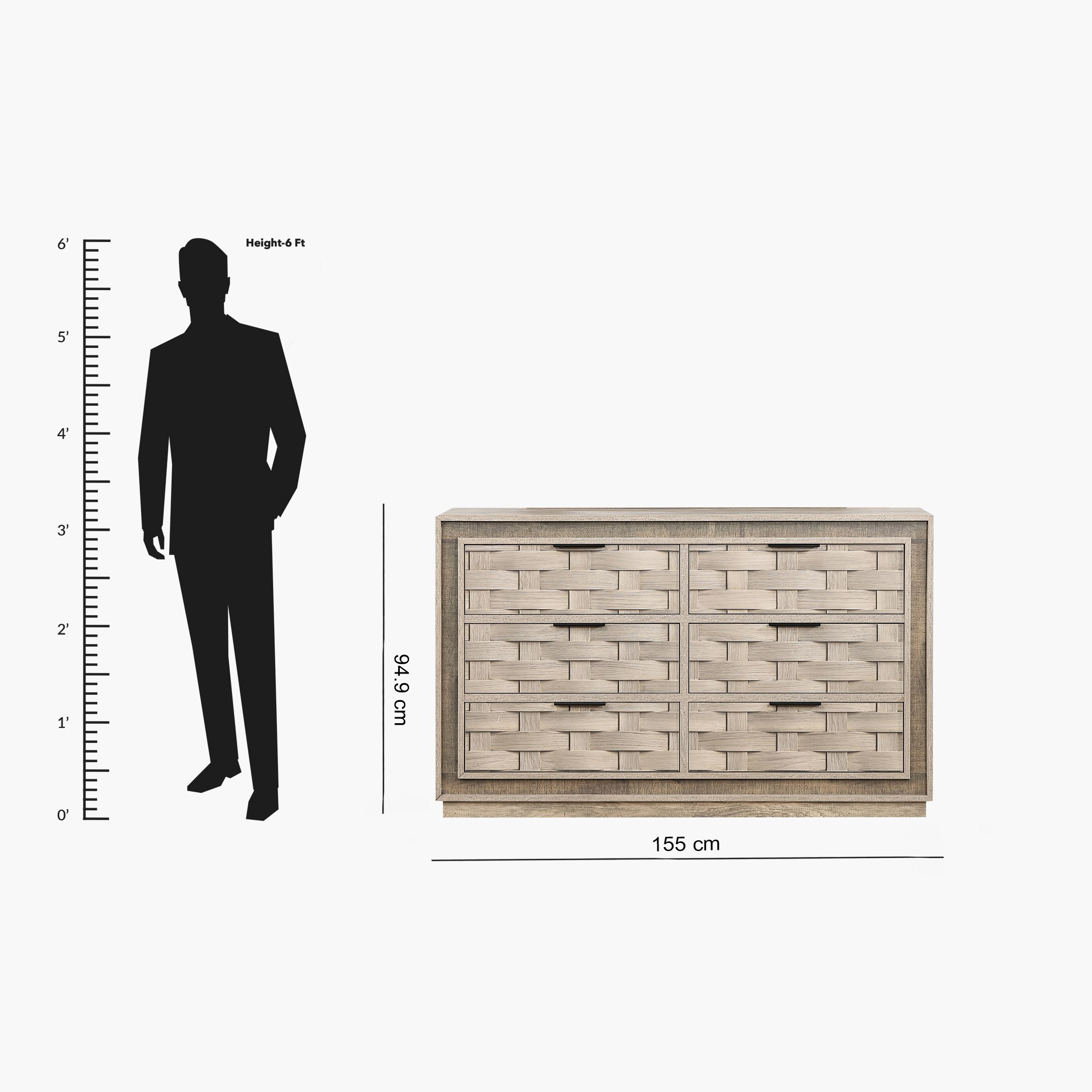 طقم غرفة نوم كينج 5 قطع من بامبو - 180x200 سم-hbxbedroom-bedsandbedsets-bedroomsets-king-image-10