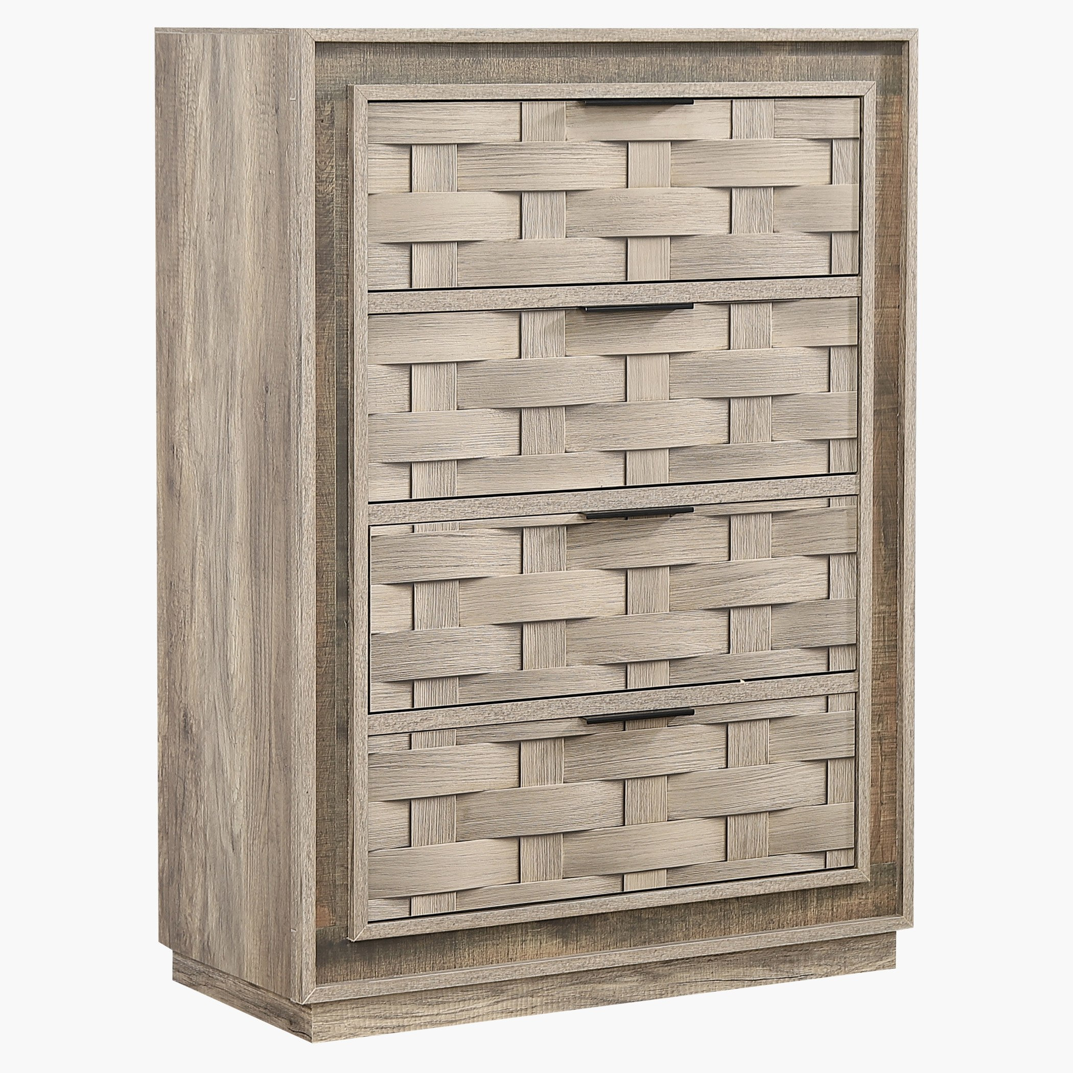 وحدة تخزين 4 أدراج من بامبو-hbxfurniture-dressersandchests-chestofdrawers-image-1