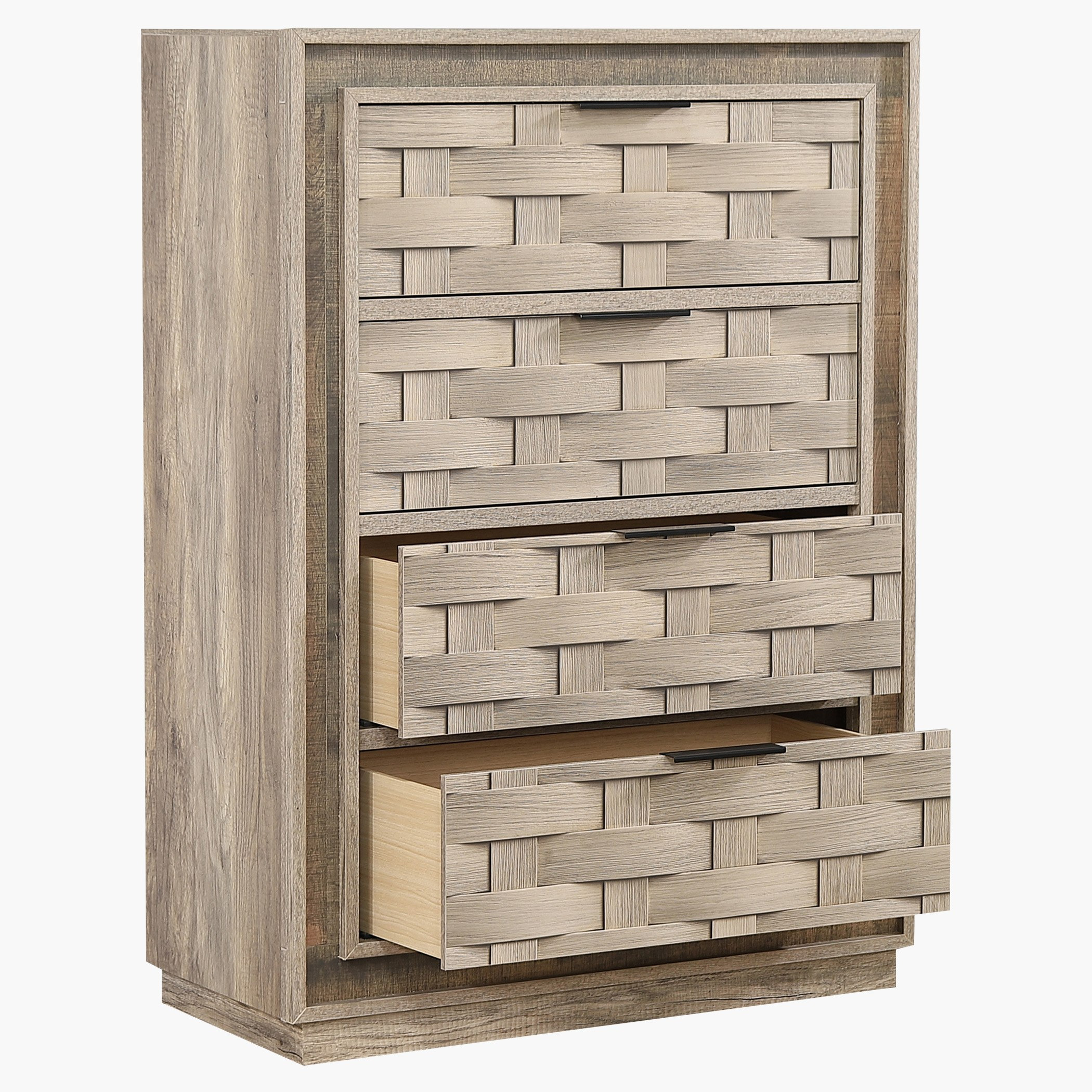 وحدة تخزين 4 أدراج من بامبو-hbxfurniture-dressersandchests-chestofdrawers-image-3