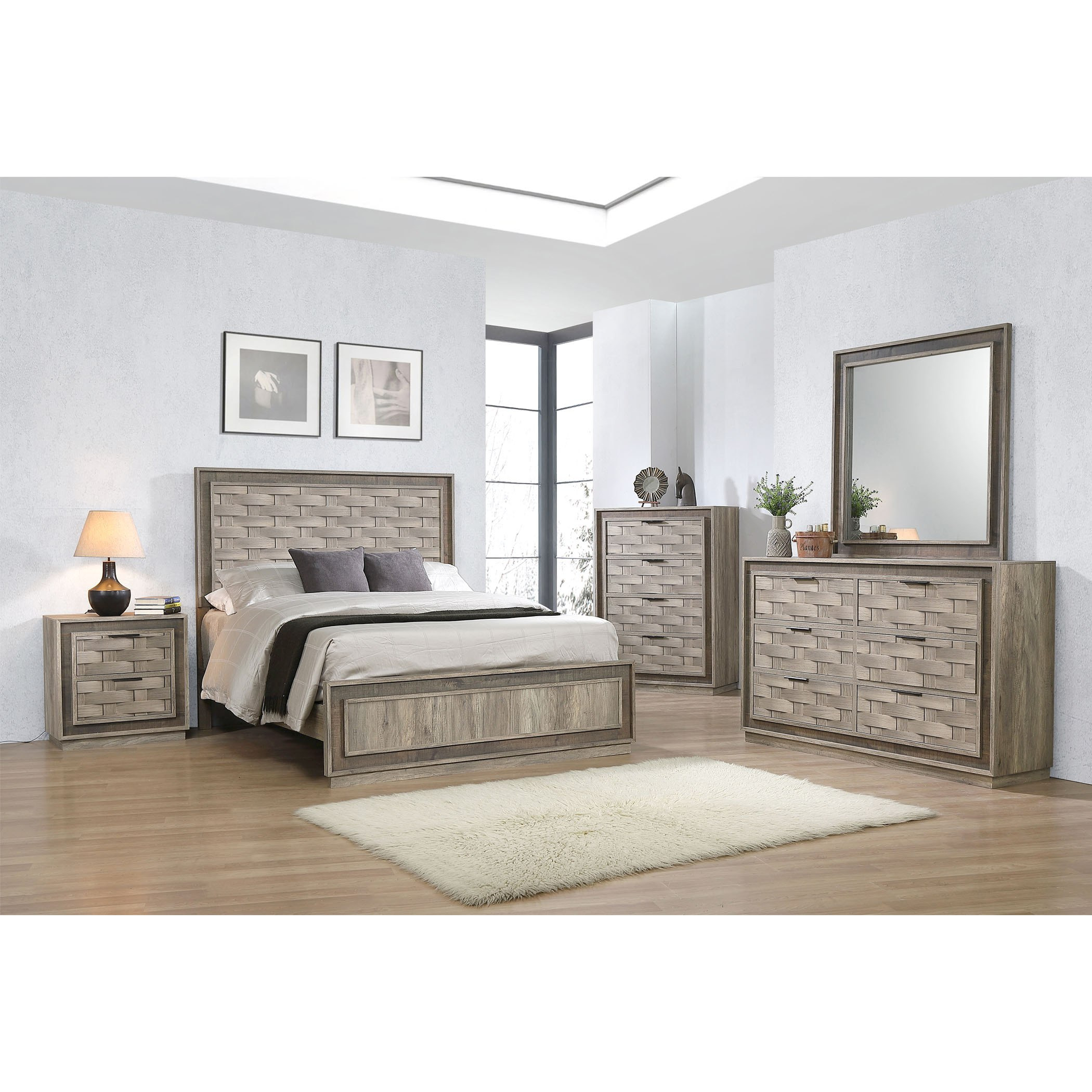 وحدة تخزين 4 أدراج من بامبو-hbxfurniture-dressersandchests-chestofdrawers-image-5