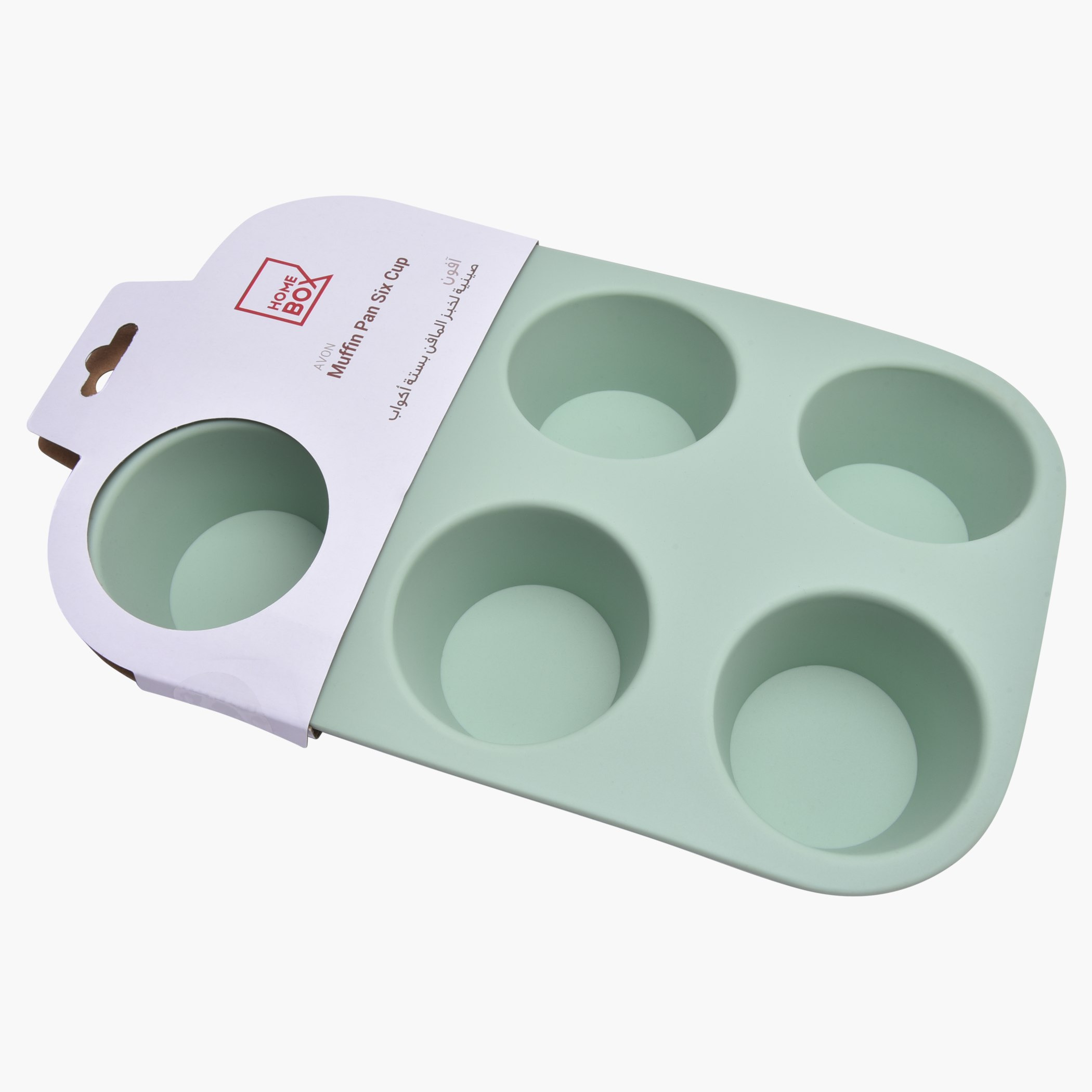 وعاء مافن 6 أكواب سيليكون من أفون - 27.5x18.5x4 سم-hbxkitchen-bakeware-image-1