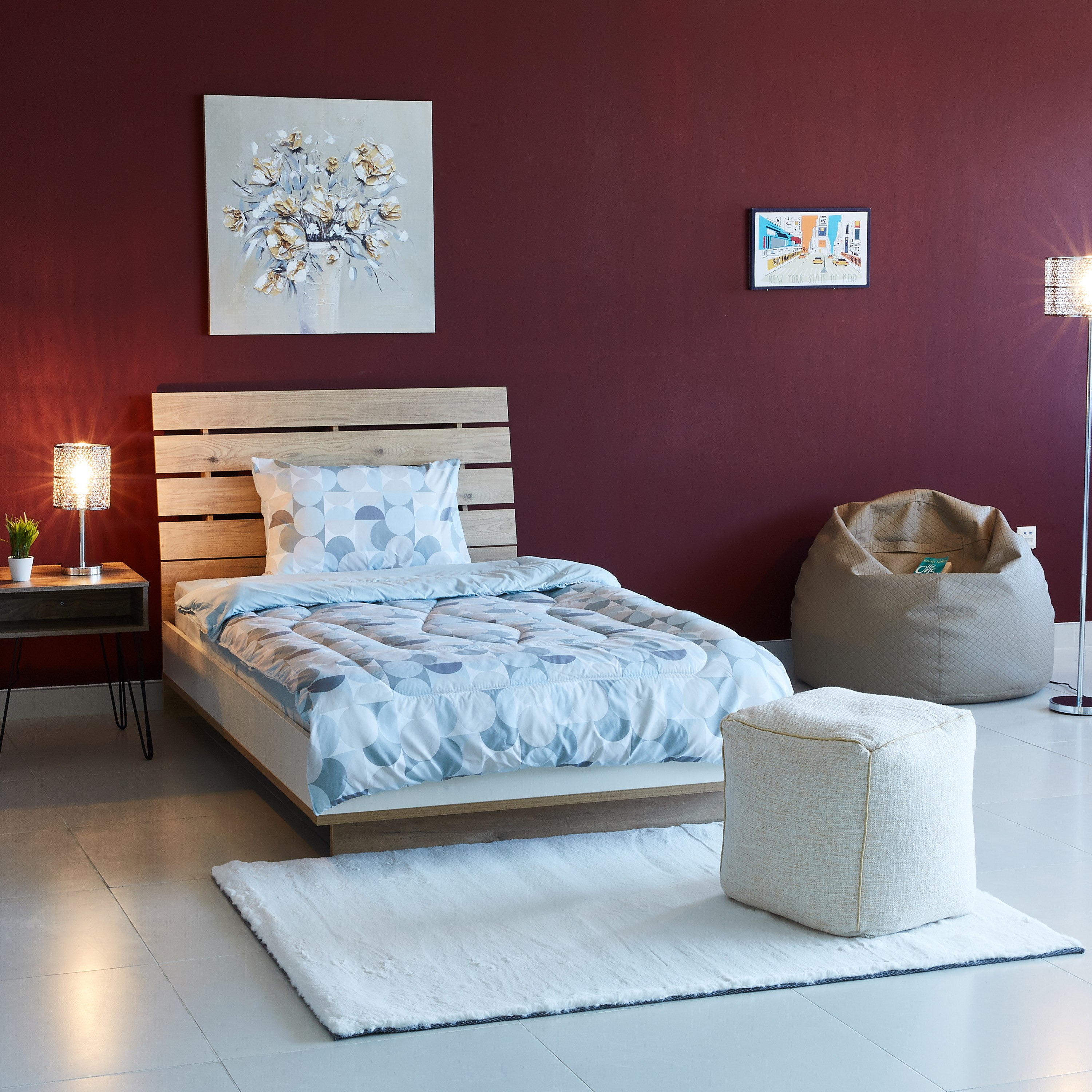 بوف قطني من لوريكس - 45x45 سم-hbxlivingroom-sofasandarmchairs-ottomansandfootstools-image-3