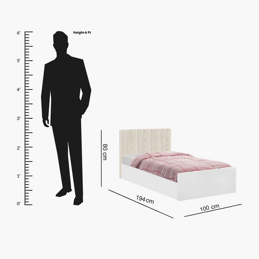 Vanilla Single Bed - 90x190 cm-Single-image-5
