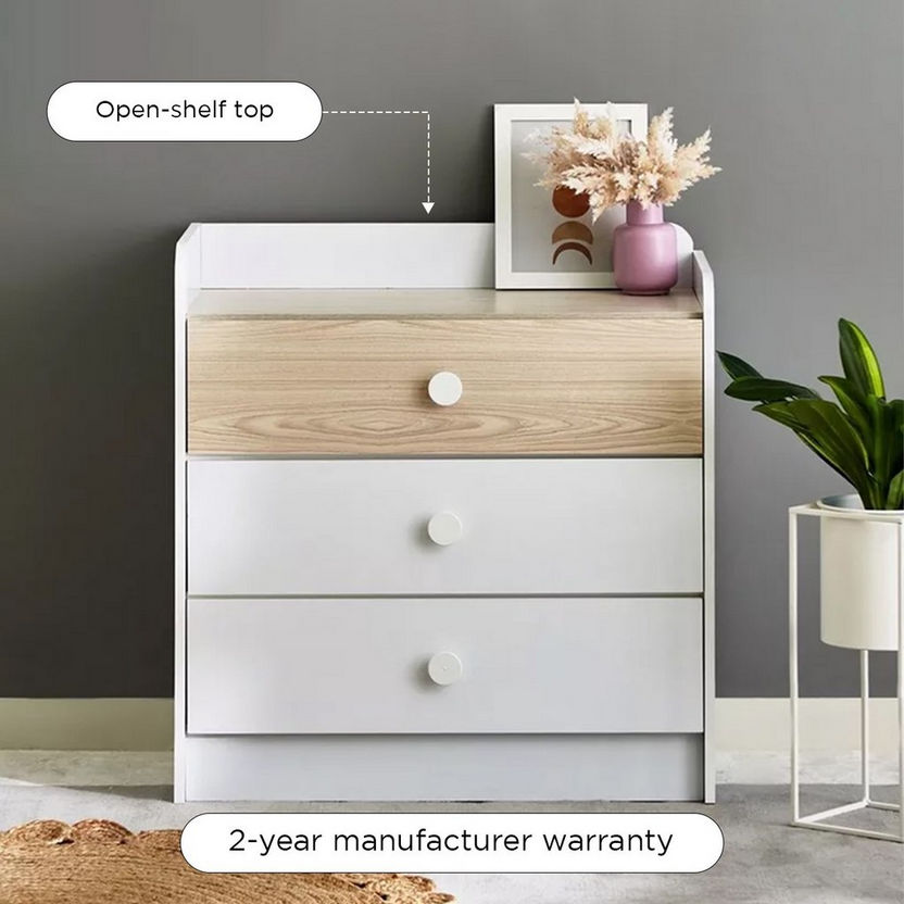 Vanilla 3-Drawer Young Dresser without Mirror-Dressers and Mirrors-image-9