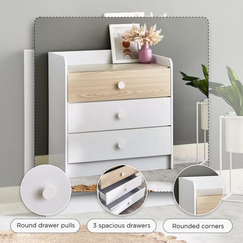 Vanilla 3-Drawer Young Dresser without Mirror-Dressers and Mirrors-image-8