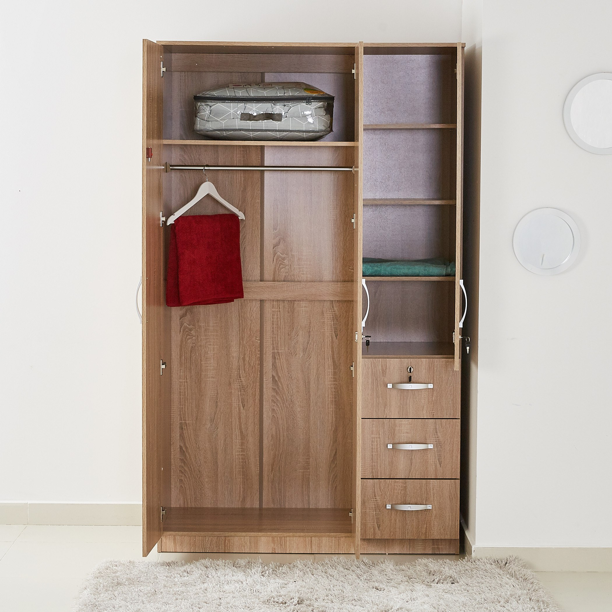 Movo Joy 3-Door 3-Drawer Wardrobe with Lock-PROMO_HB_SA_HBX10_TH1000_NEW_031025-image-4