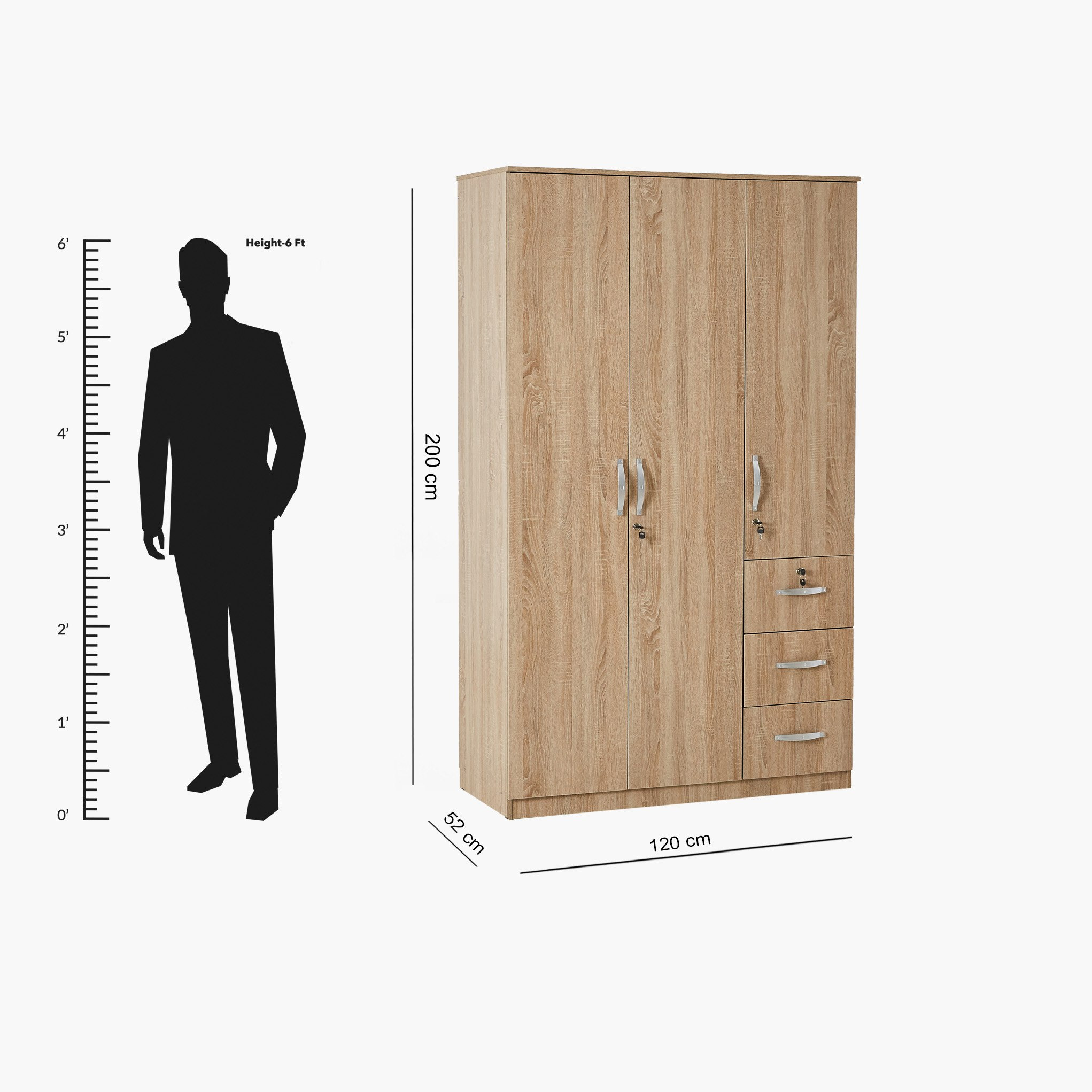 Movo Joy 3-Door 3-Drawer Wardrobe with Lock-PROMO_HB_SA_HBX10_TH1000_NEW_031025-image-6