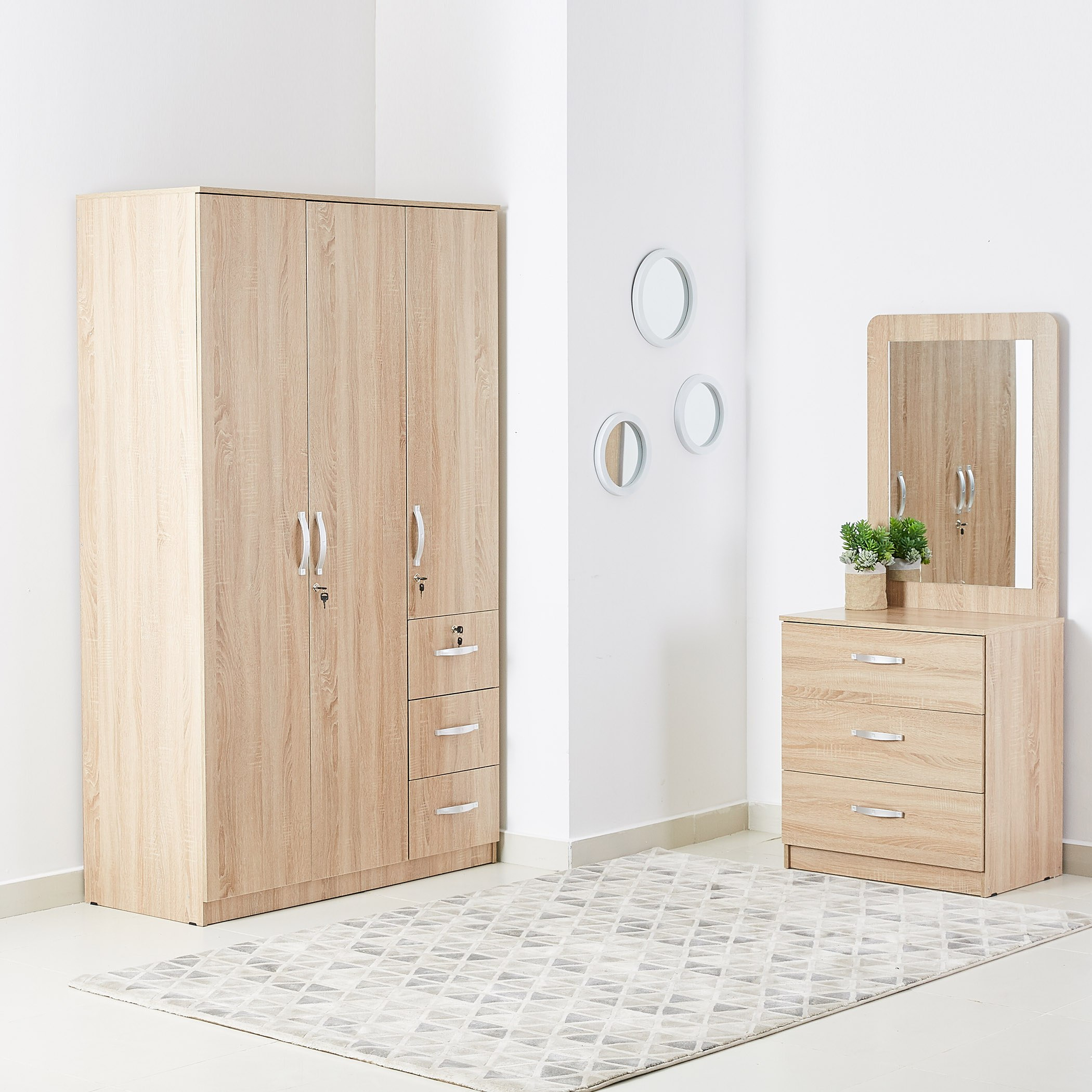 Joy Rectangular Wooden Mirror without Dresser-hbxfurniture-kidsroom-kidsdressersandmirrors-image-4