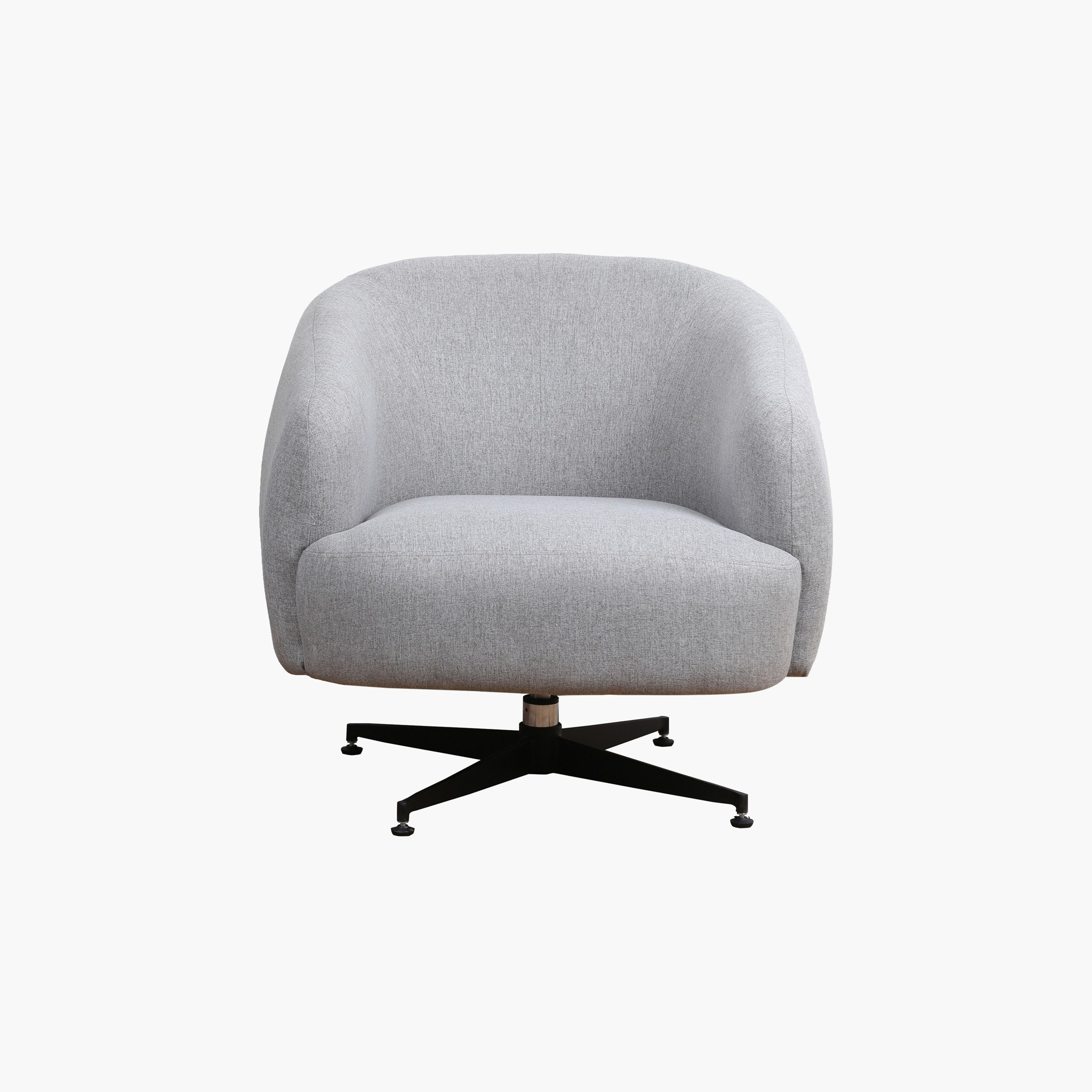 كرسي دوّار قماشي مقعد واحد بمساند ذراعين من ميلر-hbxfurniture-sofasandarmchairs-armchairs-image-1