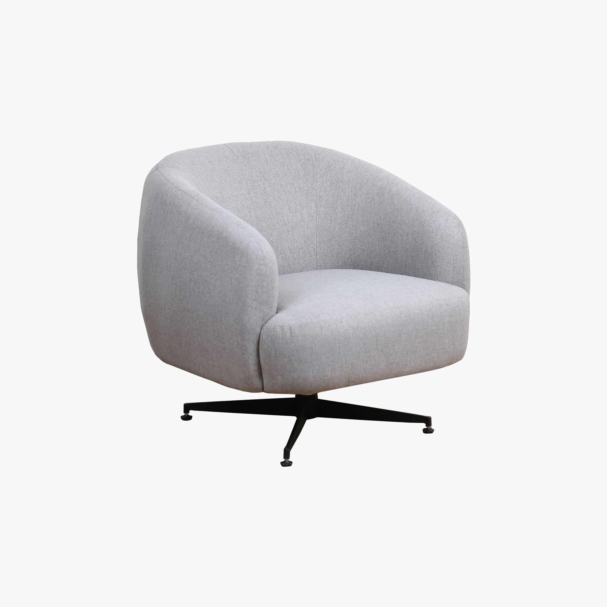 كرسي دوّار قماشي مقعد واحد بمساند ذراعين من ميلر-hbxfurniture-sofasandarmchairs-armchairs-image-2