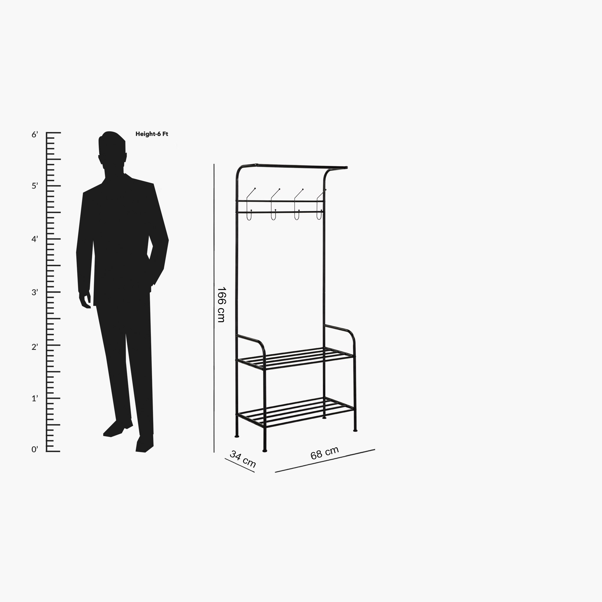 خزانة أحذية طويلة 4 أبواب متعددة الاستخدامات من باتارا-hbxbedroom-shoecabinetsandracks-image-7