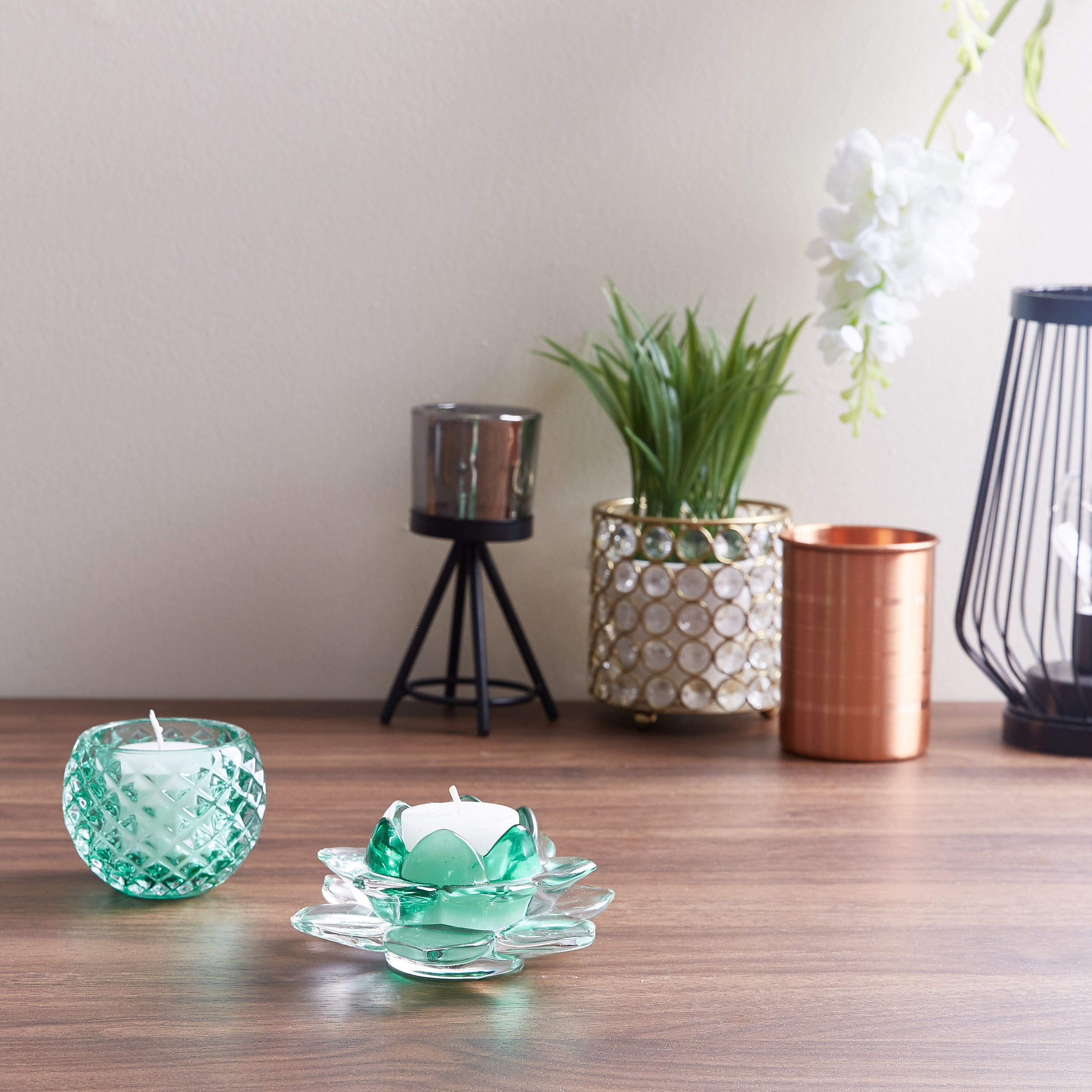حامل شموع صغيرة زجاجي لوتس-hbxlivingroom-decorandaccessories-candleholders-image-3