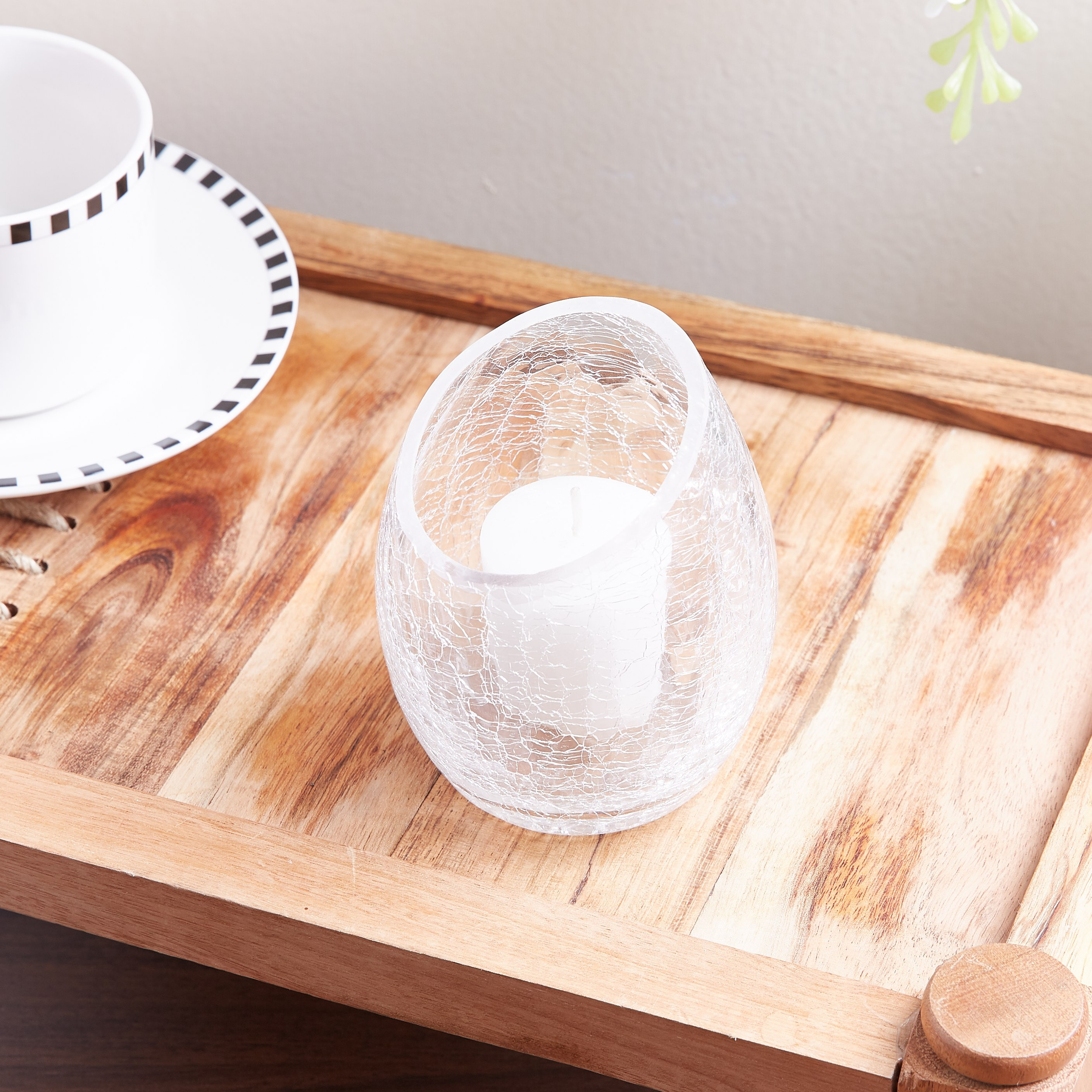 حامل شموع زجاجي بنسيج مشرخ بارز الملمس من كورو-hbxlivingroom-decorandaccessories-candleholders-image-2
