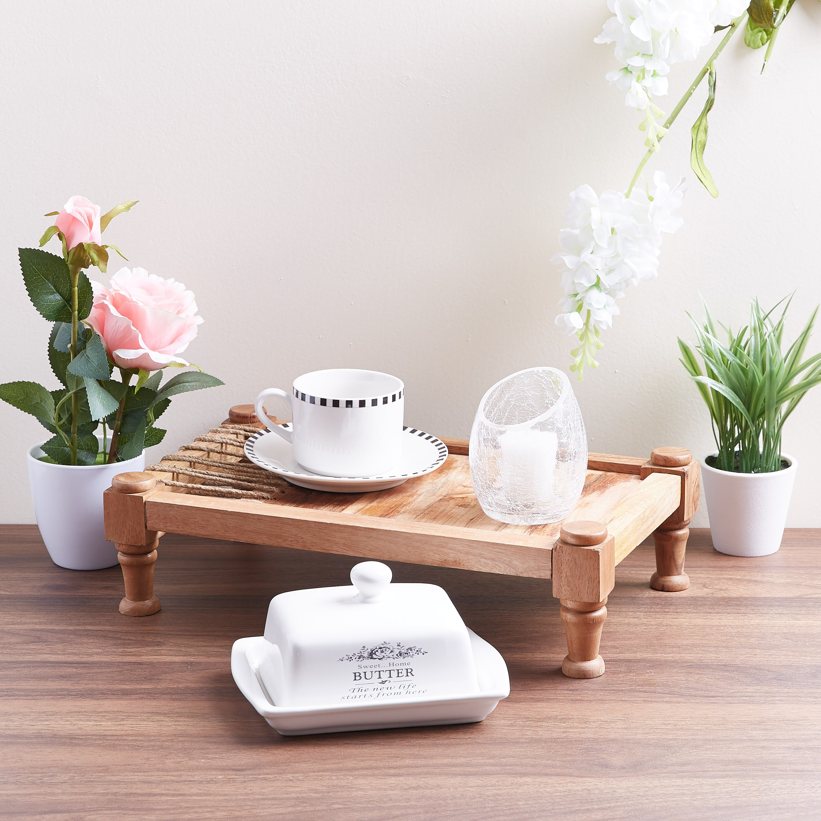 حامل شموع زجاجي بنسيج مشرخ بارز الملمس من كورو-hbxlivingroom-decorandaccessories-candleholders-image-3