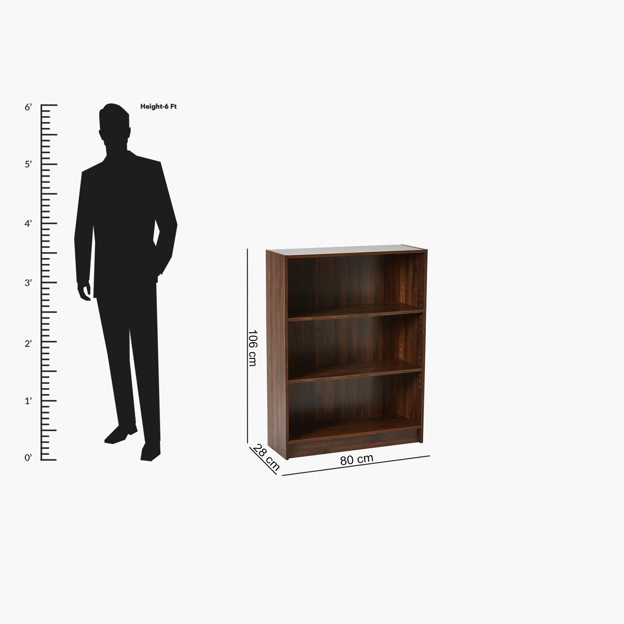 خزانة كتب بـ3 أرفف من أوسلو أفيان-hbxfurniture-office-bookcases-image-8
