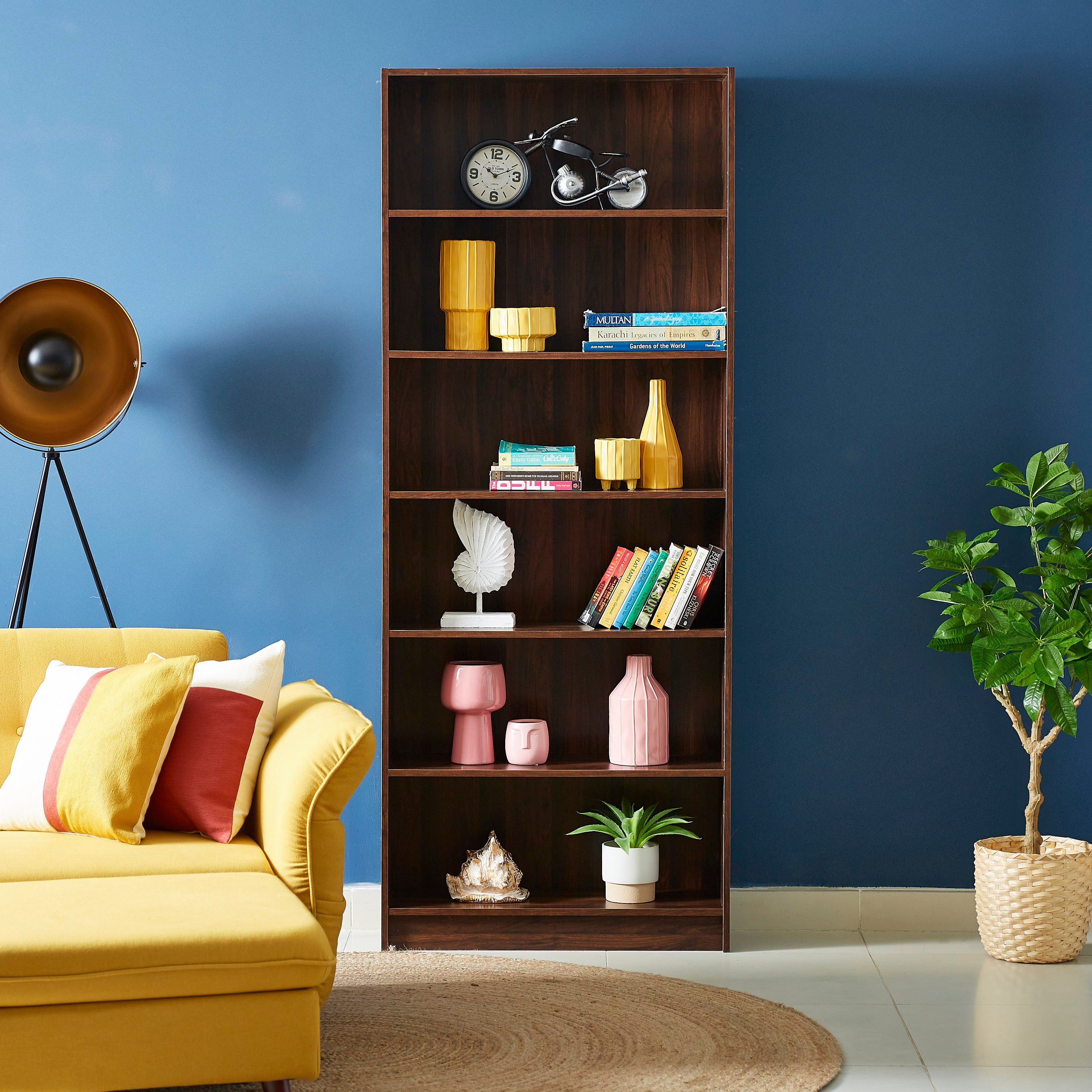 خزانة كتب 6 أرفف من أوسلو أفيان-hbxfurniture-office-bookcases-image-1