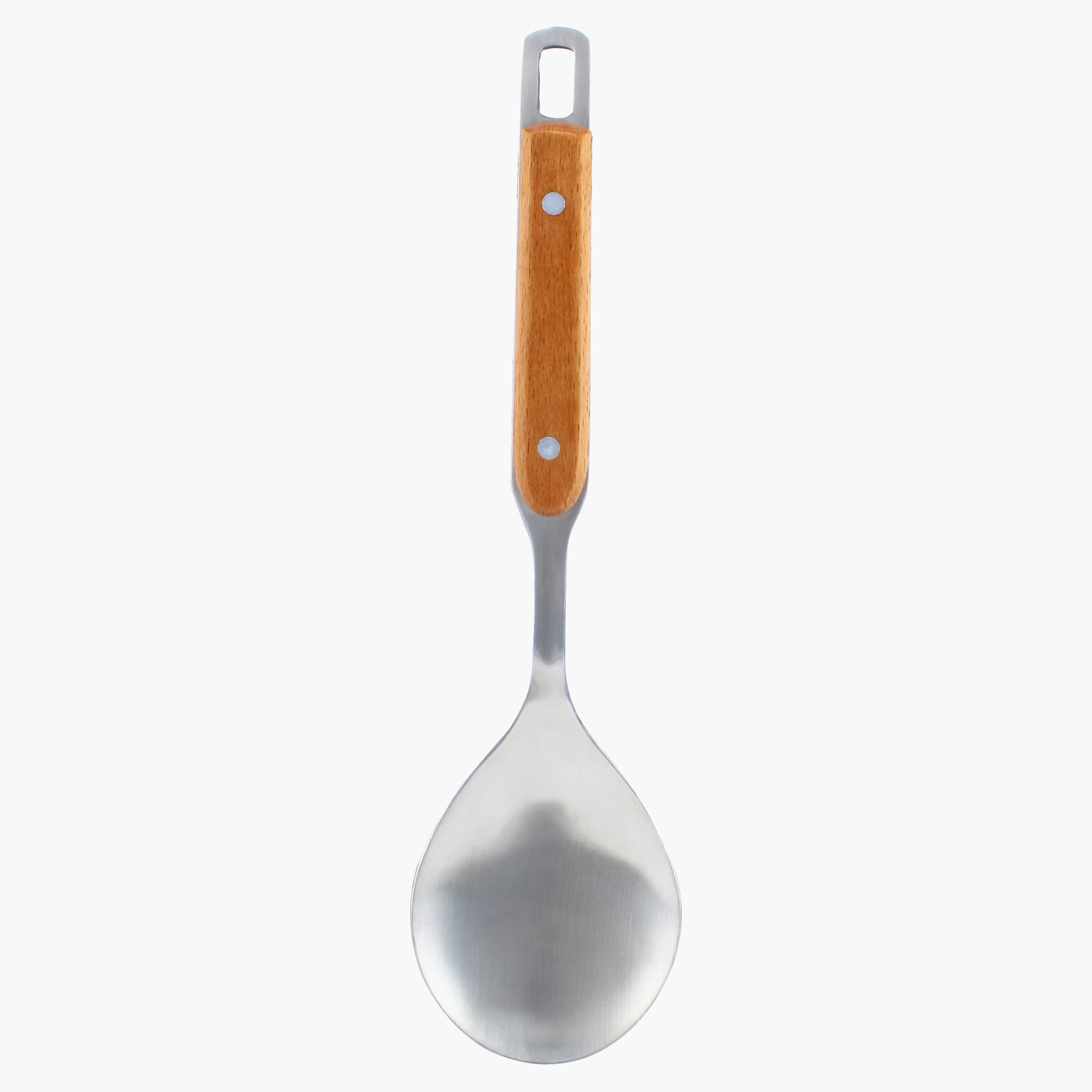 مغرفة ستانلس ستيل مسطحة بمقبض خشبي-hbxhomeware-hbxkitchen-image-2