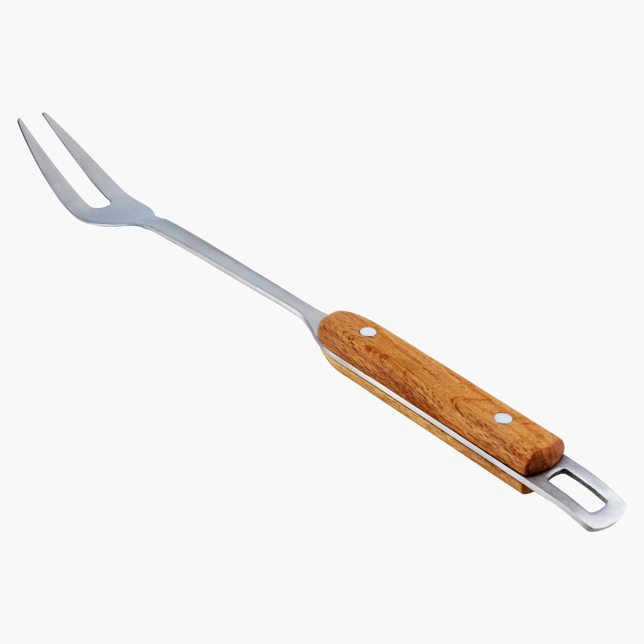 شوكة لحم ستانلس ستيل بمقبض خشب-hbxhomeware-hbxkitchen-image-1
