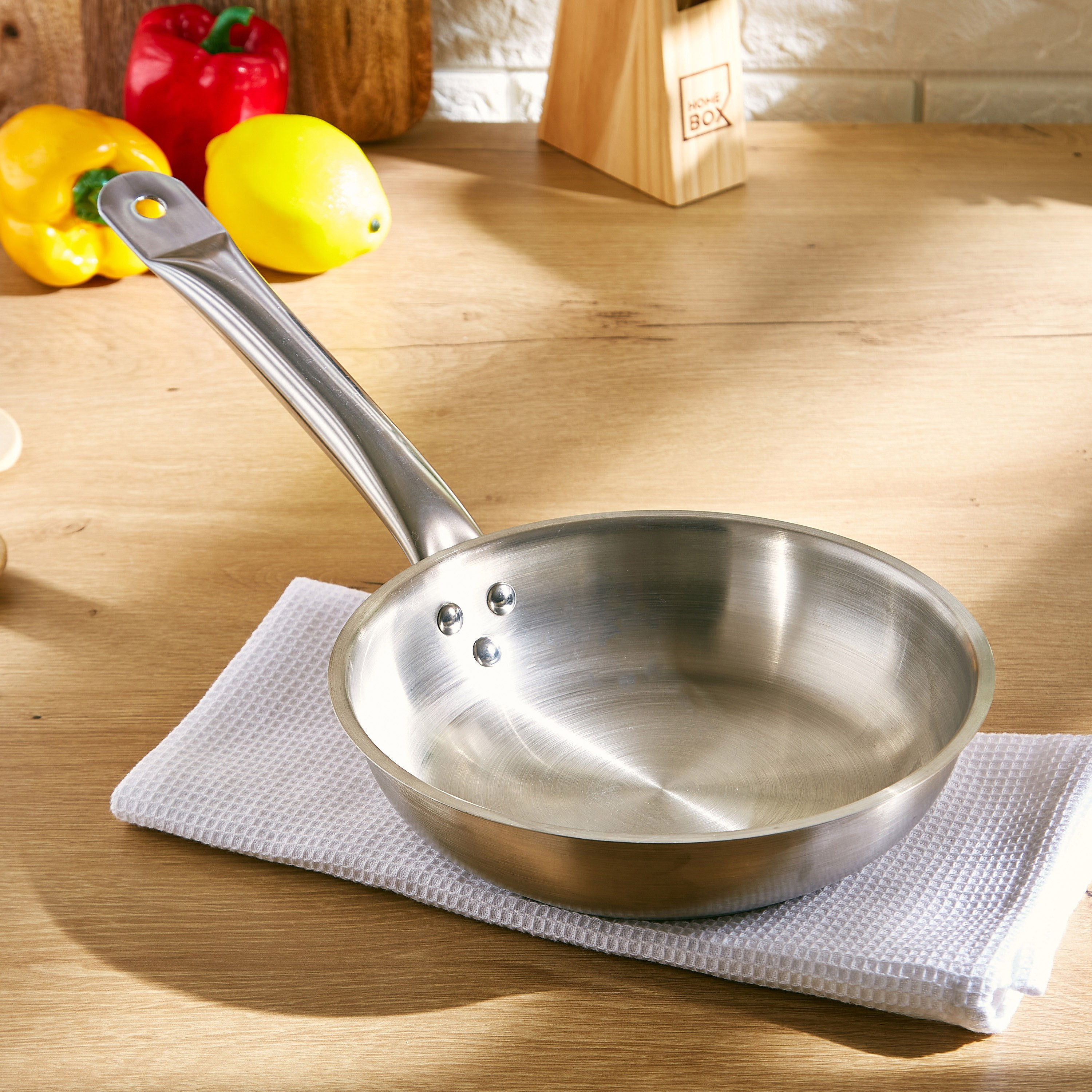 Feast Stainless Steel Fry Pan - 20 cm-hbxkitchen-kitchenware-foodpreparation-image-1
