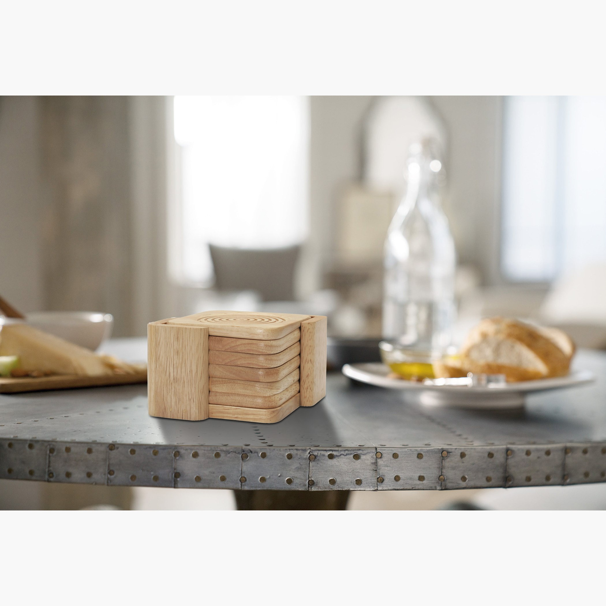 لبادة خشبية مع حامل من 6 قطع من بيلي-hbxdecorandfurnishings-tabletop-serveware-image-2