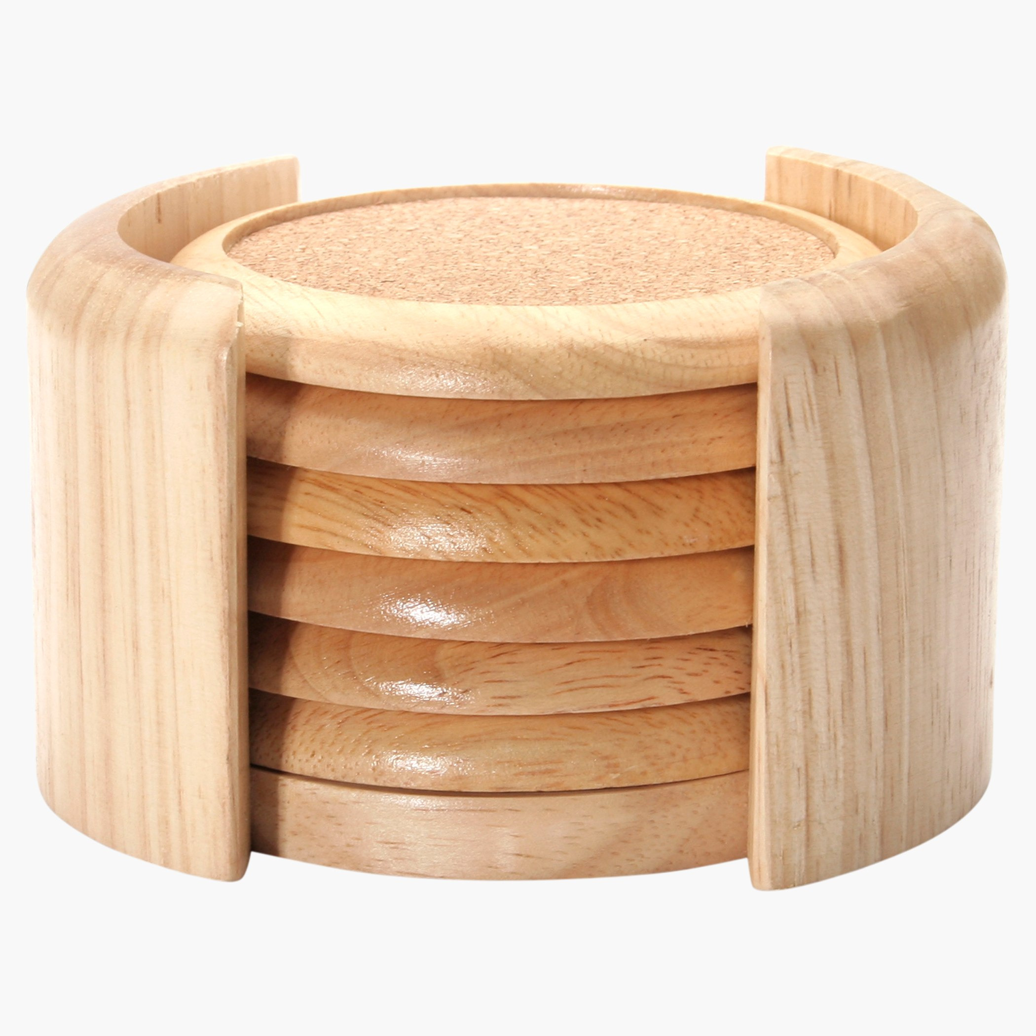 Billi 6-Piece Wooden Coaster Set with Holder-hbxdecorandfurnishings-tabletop-serveware-image-1
