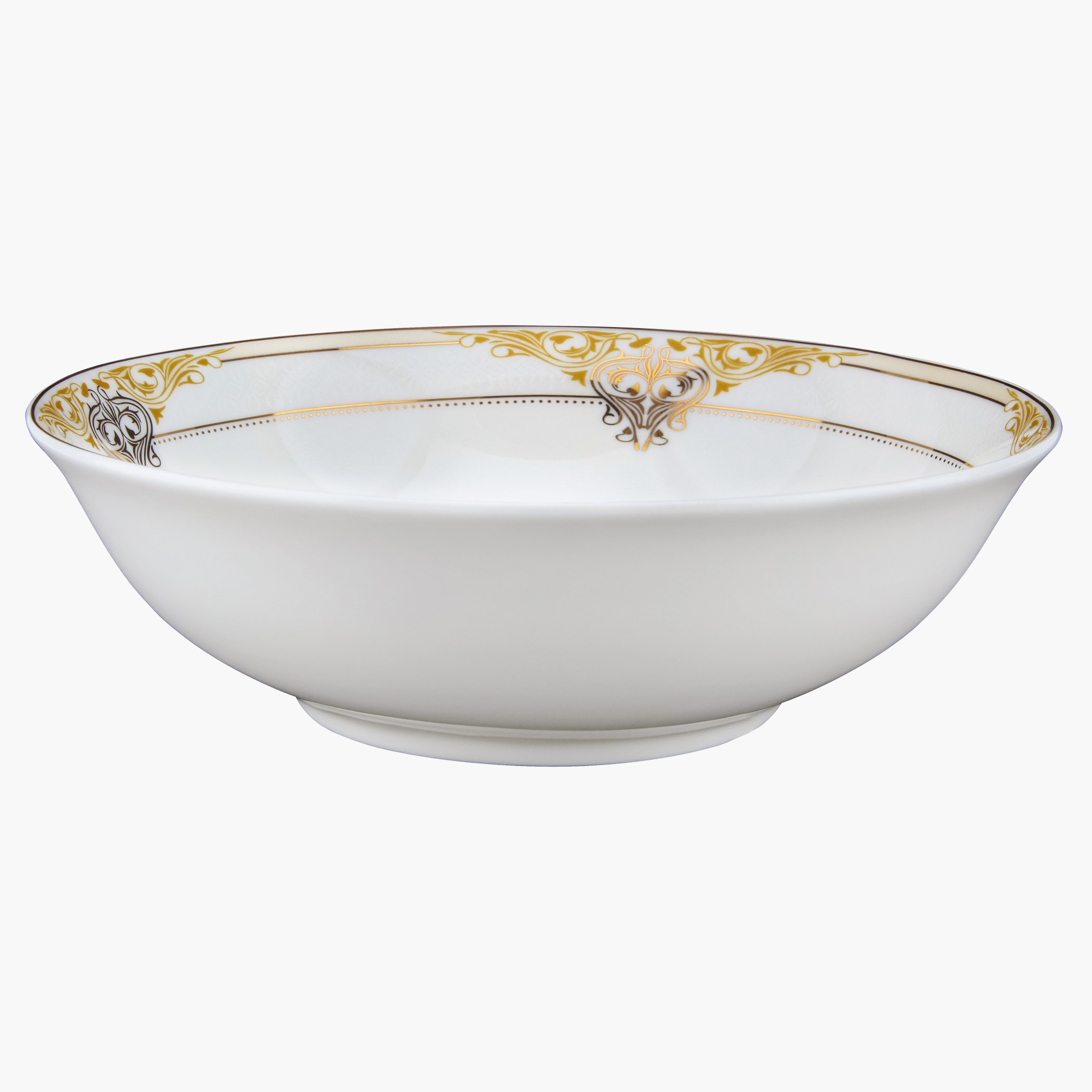 طبق عشاء بورسلين شبه مسطح - 15.2 سم-hbxdecorandfurnishings-tabletop-crockery-image-1